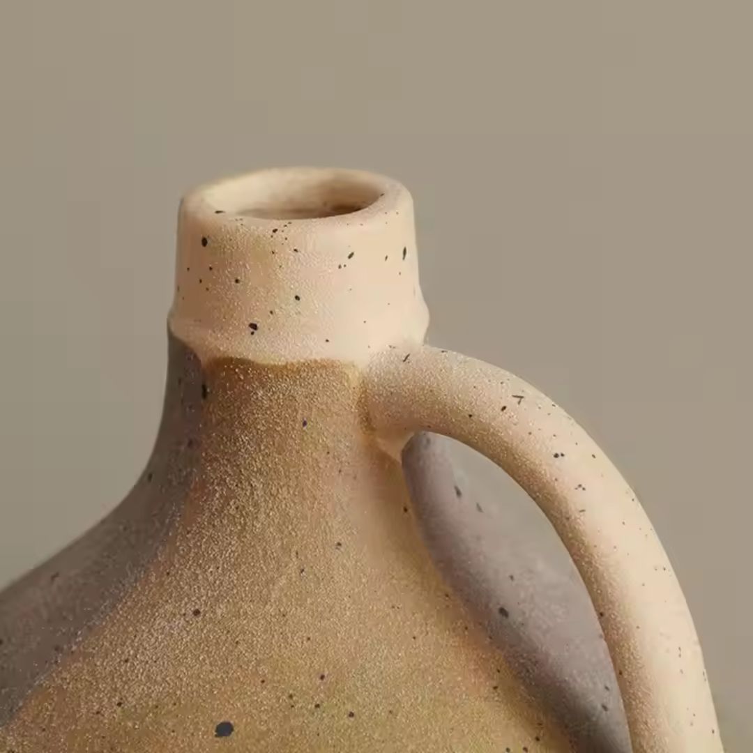 Assorted Color Hand-painted Ceramic Vase B-FF-D25073B -  Vases - ebarza Furniture UAE | Shop Modern Furniture in Abu Dhabi & Dubai - مفروشات ايبازرا في الامارات | تسوق اثاث عصري وديكورات مميزة في دبي وابوظبي