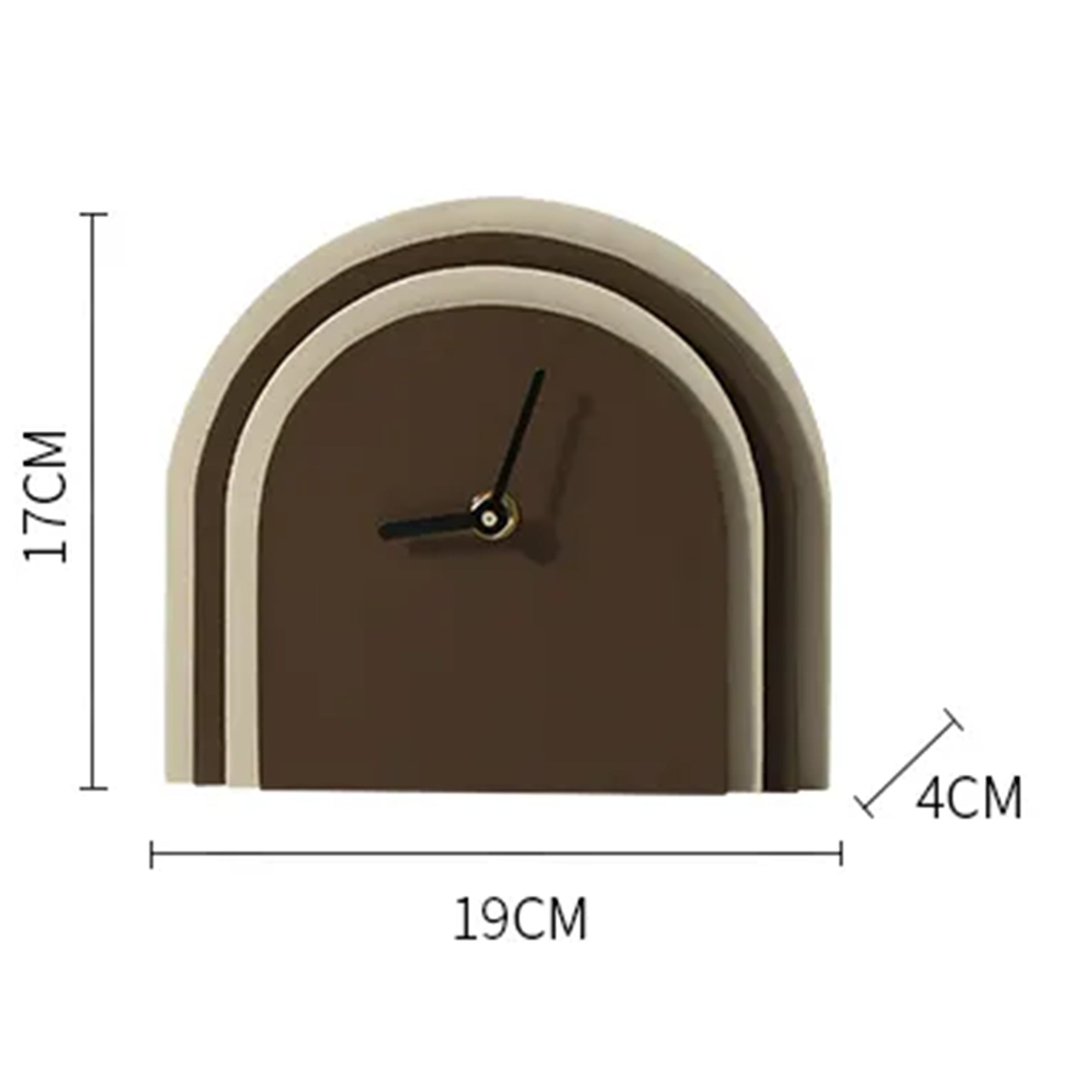 Brown Leather Clock FB-PG2208B -  Clocks | ساعة جلد بني - ebarza Furniture UAE | Shop Modern Furniture in Abu Dhabi & Dubai - مفروشات ايبازرا في الامارات | تسوق اثاث عصري وديكورات مميزة في دبي وابوظبي