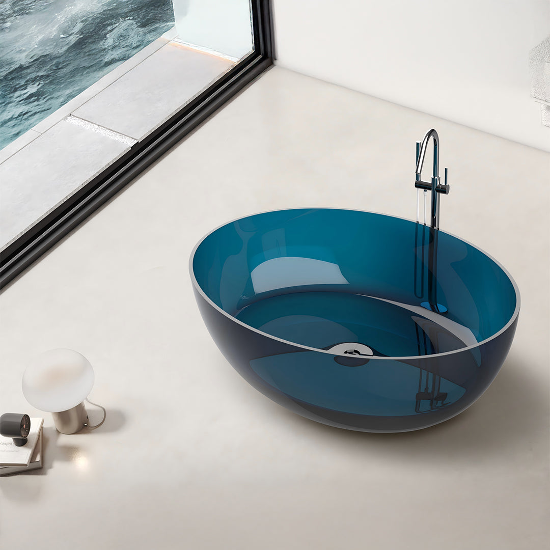 Bathtub with Faucet - SNT1063 -  Bathtub - ebarza Furniture UAE | Shop Modern Furniture in Abu Dhabi & Dubai - مفروشات ايبازرا في الامارات | تسوق اثاث عصري وديكورات مميزة في دبي وابوظبي