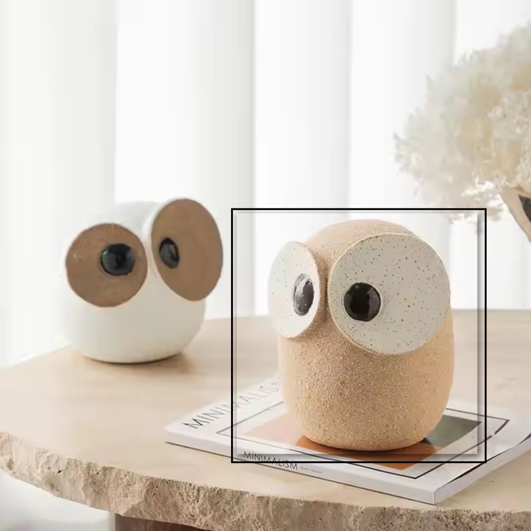 Big Eyed Owl-A  FF-D25012A -  Home Decor Figurines - ebarza Furniture UAE | Shop Modern Furniture in Abu Dhabi & Dubai - مفروشات ايبازرا في الامارات | تسوق اثاث عصري وديكورات مميزة في دبي وابوظبي