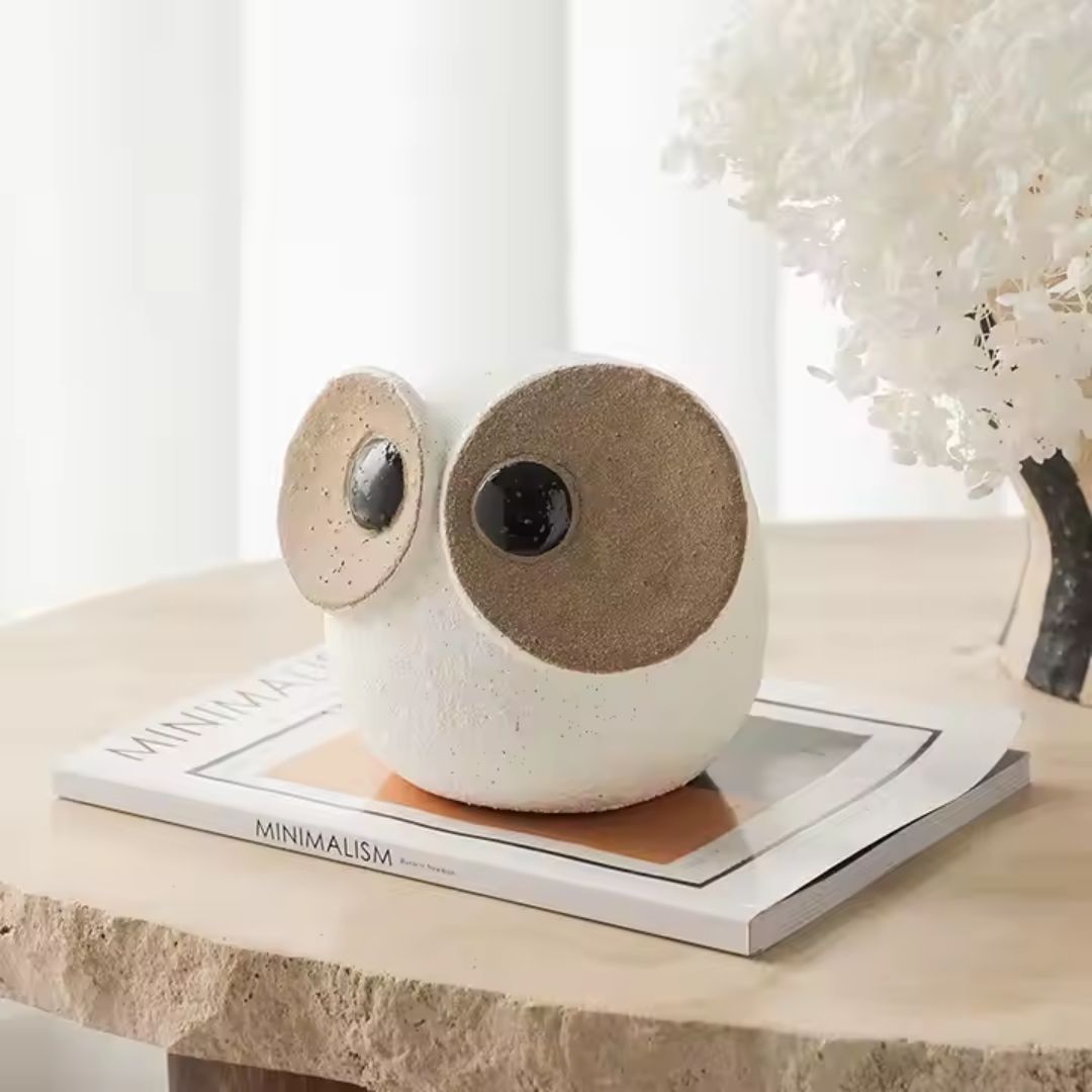 Big Eyed Owl-B FF-D25012B -  Home Decor Figurines - ebarza Furniture UAE | Shop Modern Furniture in Abu Dhabi & Dubai - مفروشات ايبازرا في الامارات | تسوق اثاث عصري وديكورات مميزة في دبي وابوظبي