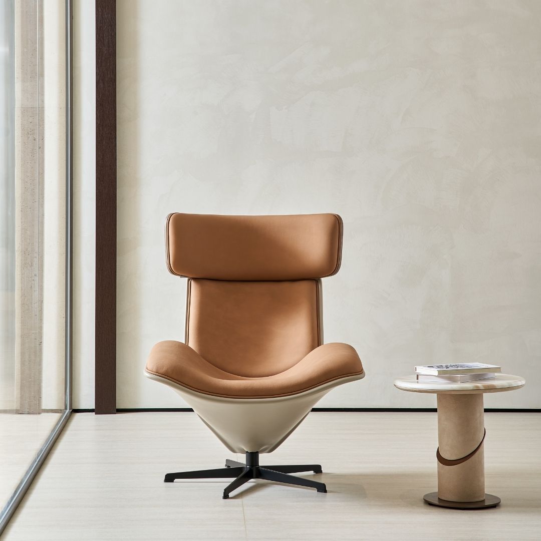 Bolo Lounge Chair MSTV-XY017 PA083-9076 -  Armchairs - ebarza Furniture UAE | Shop Modern Furniture in Abu Dhabi & Dubai - مفروشات ايبازرا في الامارات | تسوق اثاث عصري وديكورات مميزة في دبي وابوظبي