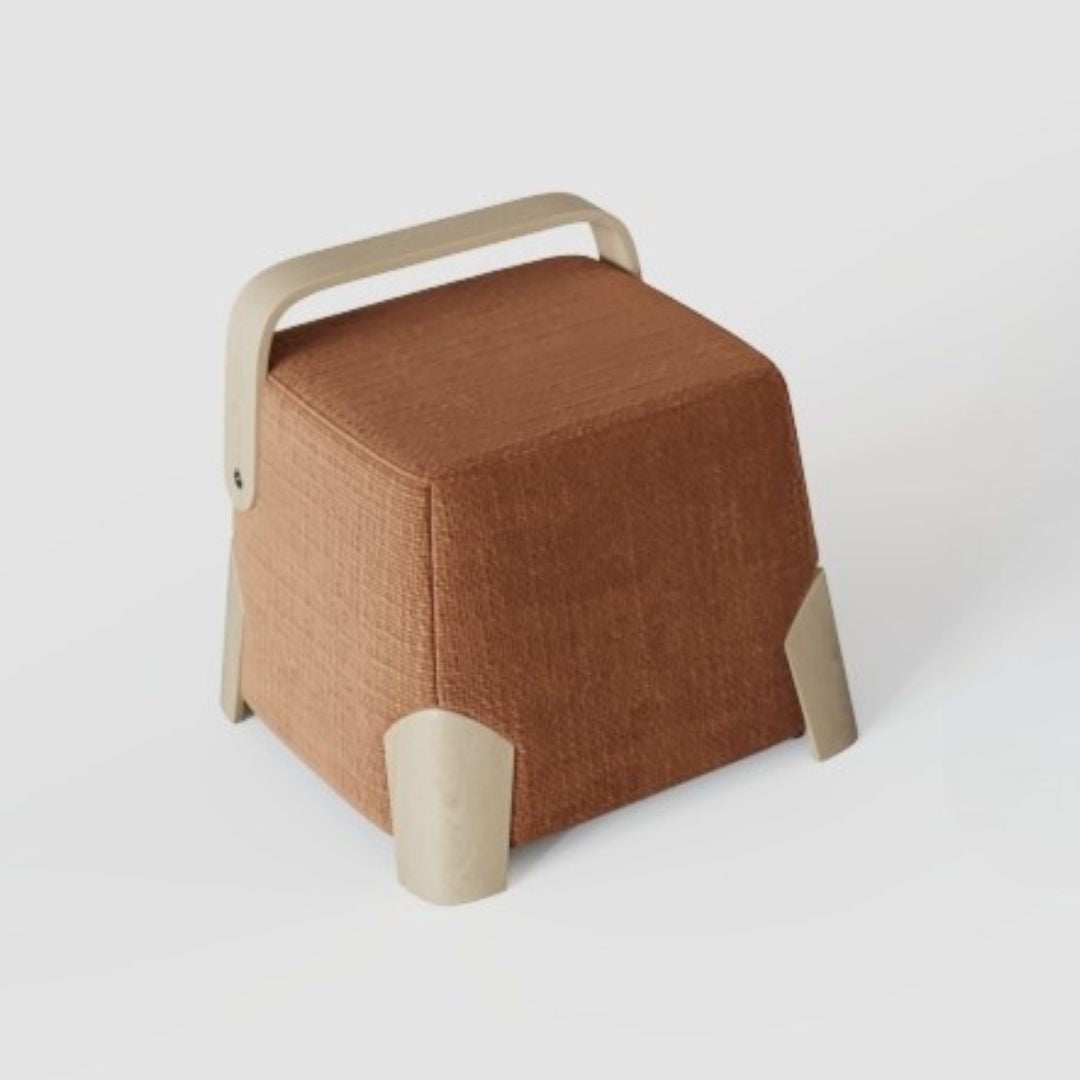 Pre-order 25 Days Delivery Brick Low Stool  MZ7959 - red -  Poufs - ebarza Furniture UAE | Shop Modern Furniture in Abu Dhabi & Dubai - مفروشات ايبازرا في الامارات | تسوق اثاث عصري وديكورات مميزة في دبي وابوظبي