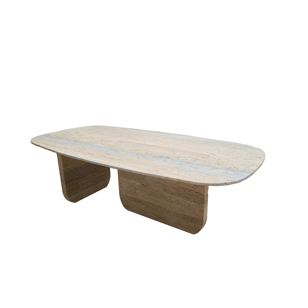 Brussels Travertine Coffee Table - 405CTS -  Coffee tables - ebarza Furniture UAE | Shop Modern Furniture in Abu Dhabi & Dubai - مفروشات ايبازرا في الامارات | تسوق اثاث عصري وديكورات مميزة في دبي وابوظبي