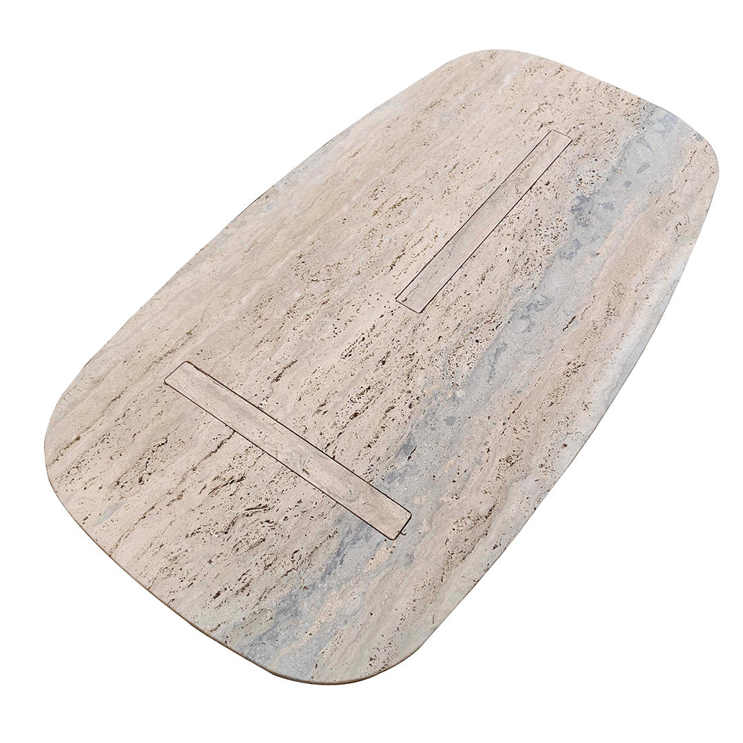 Brussels Travertine Coffee Table - 405CTS -  Coffee tables - ebarza Furniture UAE | Shop Modern Furniture in Abu Dhabi & Dubai - مفروشات ايبازرا في الامارات | تسوق اثاث عصري وديكورات مميزة في دبي وابوظبي