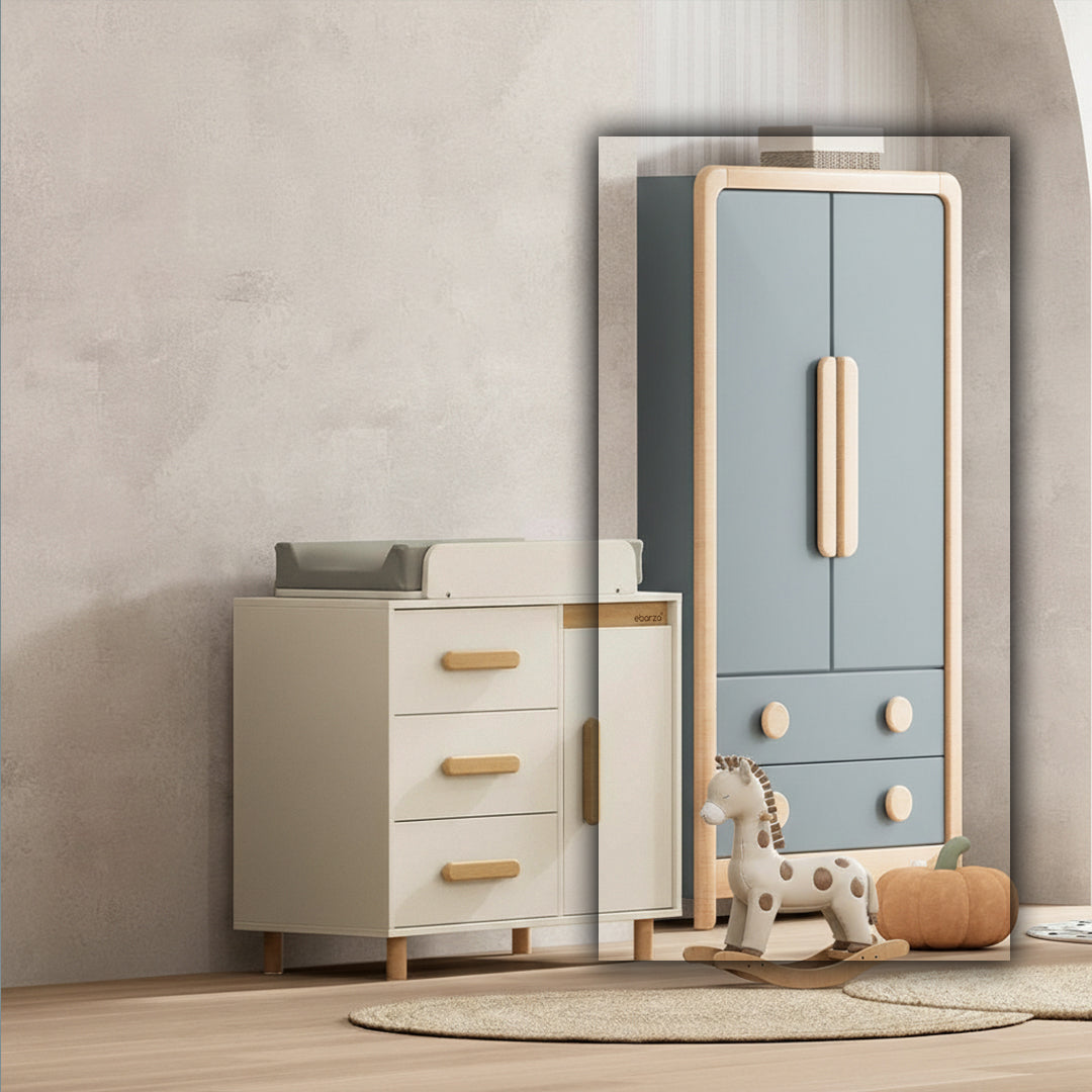 Byron 2 Door Kids Wardrobe With 2 Drawers BK-BY2DWR2DV23/BBBH -  Kids - ebarza Furniture UAE | Shop Modern Furniture in Abu Dhabi & Dubai - مفروشات ايبازرا في الامارات | تسوق اثاث عصري وديكورات مميزة في دبي وابوظبي
