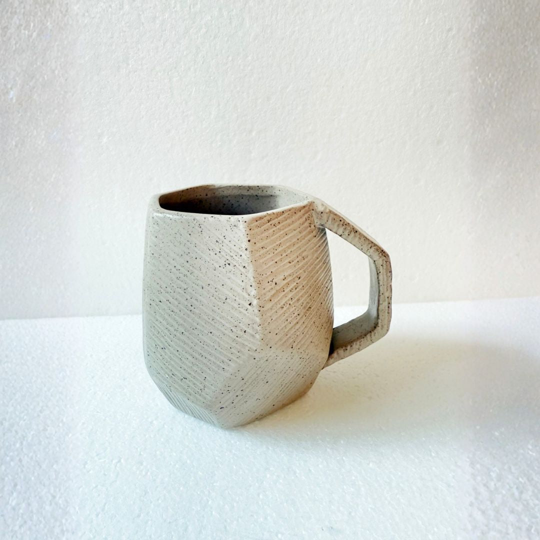 Pre-order 65 Days Delivery Dark sand Chizzled Mug CB4367-13-R920 -  Mugs - ebarza Furniture UAE | Shop Modern Furniture in Abu Dhabi & Dubai - مفروشات ايبازرا في الامارات | تسوق اثاث عصري وديكورات مميزة في دبي وابوظبي