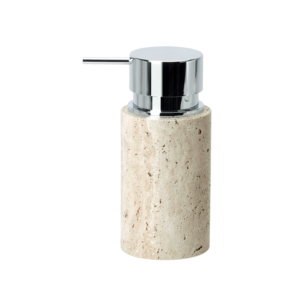 Yellow Travertine Round Hand Sanitizer Bottle (Silver - big round head) CBK834-1 (silver) -  Bath Sets | زجاجة غسول اليد الدائرية من دونغشي - ebarza Furniture UAE | Shop Modern Furniture in Abu Dhabi & Dubai - مفروشات ايبازرا في الامارات | تسوق اثاث عصري وديكورات مميزة في دبي وابوظبي