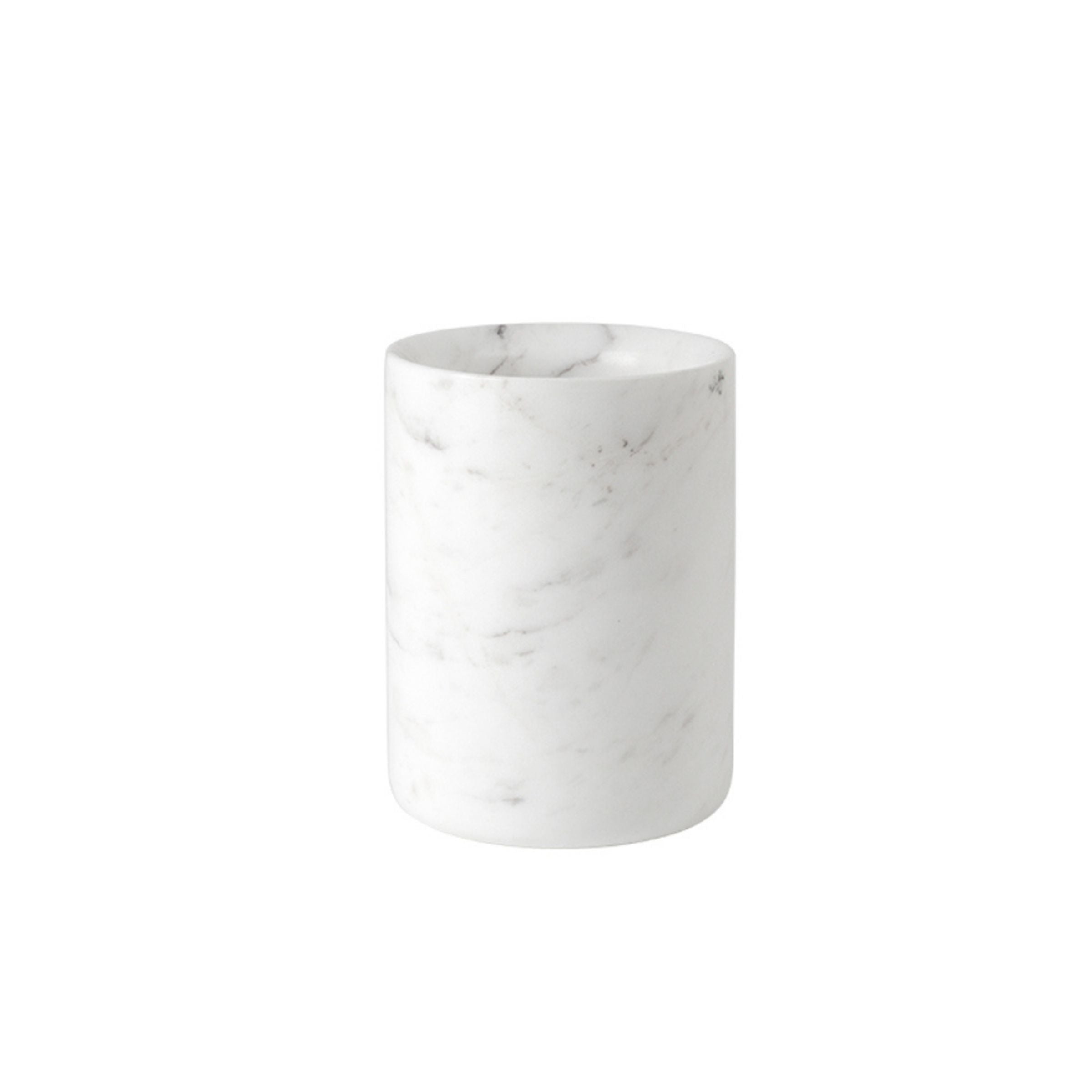 Jazz White Marble Round Mouth Cup CBK880-2 -  Bath Sets | كأس الفم المستديرة من الرخام الأبيض لموسيقى الجاز - ebarza Furniture UAE | Shop Modern Furniture in Abu Dhabi & Dubai - مفروشات ايبازرا في الامارات | تسوق اثاث عصري وديكورات مميزة في دبي وابوظبي