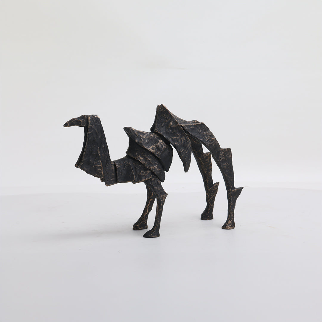 Camel Sculpture KA3066A -  Home Decor Figurines - ebarza Furniture UAE | Shop Modern Furniture in Abu Dhabi & Dubai - مفروشات ايبازرا في الامارات | تسوق اثاث عصري وديكورات مميزة في دبي وابوظبي