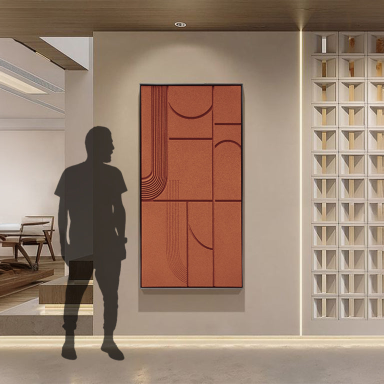 WOOD CARVING-Clay Color Painting SOAWCP025-CLY -  Paintings - ebarza Furniture UAE | Shop Modern Furniture in Abu Dhabi & Dubai - مفروشات ايبازرا في الامارات | تسوق اثاث عصري وديكورات مميزة في دبي وابوظبي