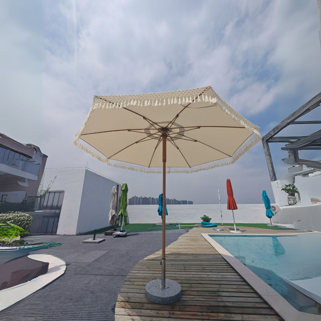 Center Pole Umbrella (push up and down system) MS-1623-5A -  Outdoor Umbrellas - ebarza Furniture UAE | Shop Modern Furniture in Abu Dhabi & Dubai - مفروشات ايبازرا في الامارات | تسوق اثاث عصري وديكورات مميزة في دبي وابوظبي