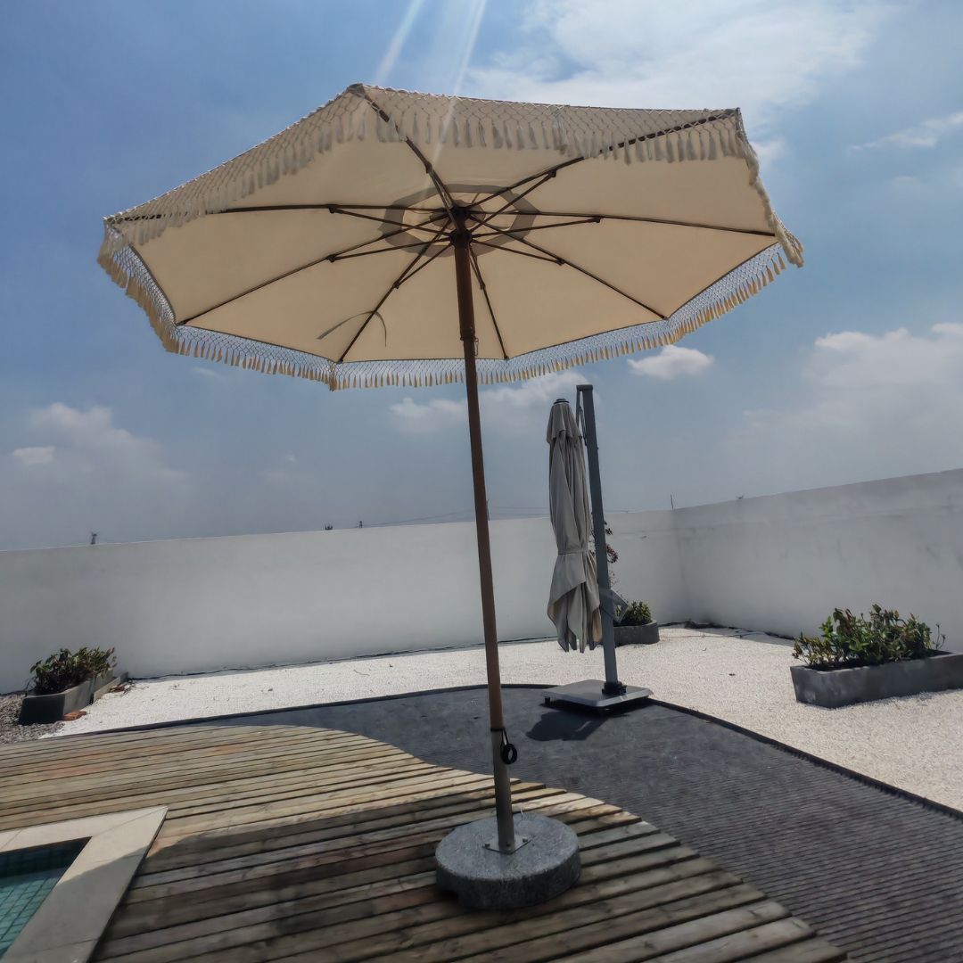 Center Pole Umbrella (push up and down system) MS-1623-5A -  Outdoor Umbrellas - ebarza Furniture UAE | Shop Modern Furniture in Abu Dhabi & Dubai - مفروشات ايبازرا في الامارات | تسوق اثاث عصري وديكورات مميزة في دبي وابوظبي