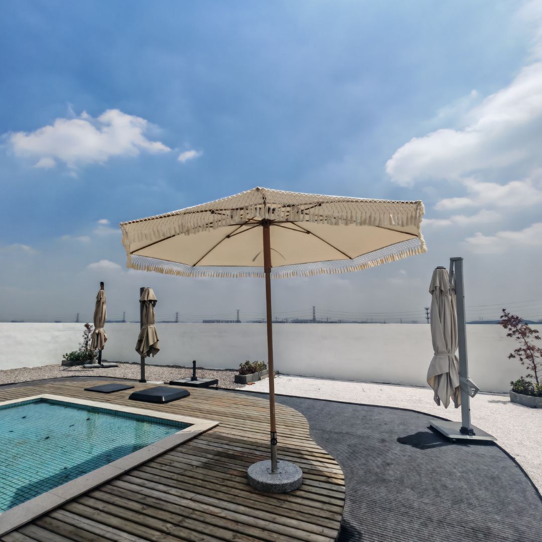 Center Pole Umbrella (push up and down system) MS-1623-5A -  Outdoor Umbrellas - ebarza Furniture UAE | Shop Modern Furniture in Abu Dhabi & Dubai - مفروشات ايبازرا في الامارات | تسوق اثاث عصري وديكورات مميزة في دبي وابوظبي