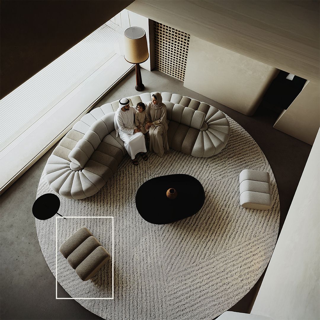 Chameleon Sofa Pouf Module - H-5228-E - Brown -  Sofas - ebarza Furniture UAE | Shop Modern Furniture in Abu Dhabi & Dubai - مفروشات ايبازرا في الامارات | تسوق اثاث عصري وديكورات مميزة في دبي وابوظبي