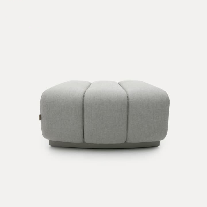 Pre-order 15 Days Delivery Chameleon Sofa Curved Pouf - H-5228-Ottoman -  Sofas - ebarza Furniture UAE | Shop Modern Furniture in Abu Dhabi & Dubai - مفروشات ايبازرا في الامارات | تسوق اثاث عصري وديكورات مميزة في دبي وابوظبي