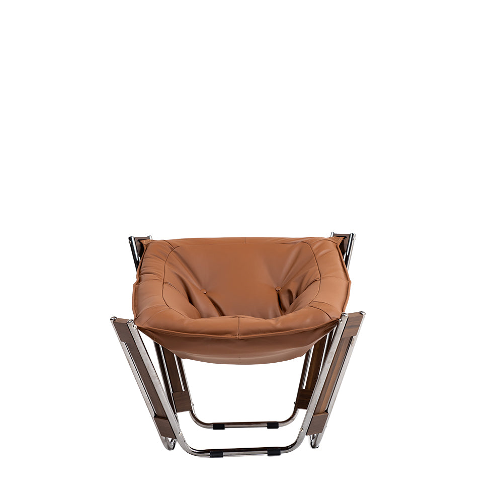 Cocoon Lounge Chair - PS-A179 -Br -  Lounge Chairs - ebarza Furniture UAE | Shop Modern Furniture in Abu Dhabi & Dubai - مفروشات ايبازرا في الامارات | تسوق اثاث عصري وديكورات مميزة في دبي وابوظبي