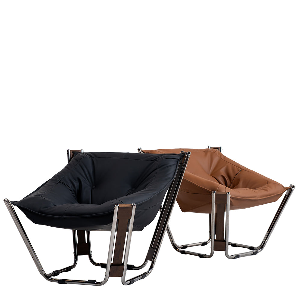 Cocoon Lounge Chair - PS-A179 -Br -  Lounge Chairs - ebarza Furniture UAE | Shop Modern Furniture in Abu Dhabi & Dubai - مفروشات ايبازرا في الامارات | تسوق اثاث عصري وديكورات مميزة في دبي وابوظبي