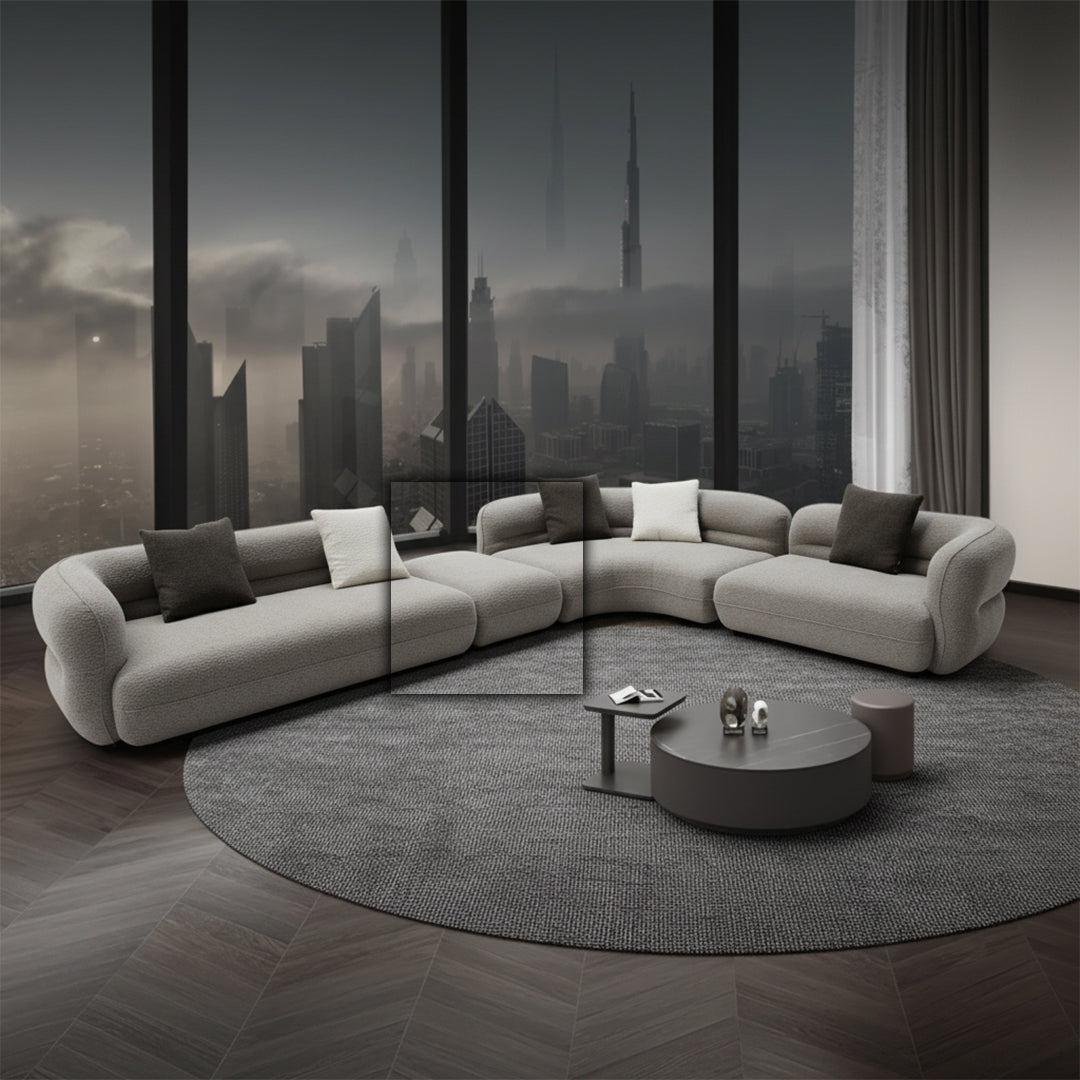 Cotton and Linen Fabric Single Sofa Module ISF-2133 /2 -  Sofa - ebarza Furniture UAE | Shop Modern Furniture in Abu Dhabi & Dubai - مفروشات ايبازرا في الامارات | تسوق اثاث عصري وديكورات مميزة في دبي وابوظبي