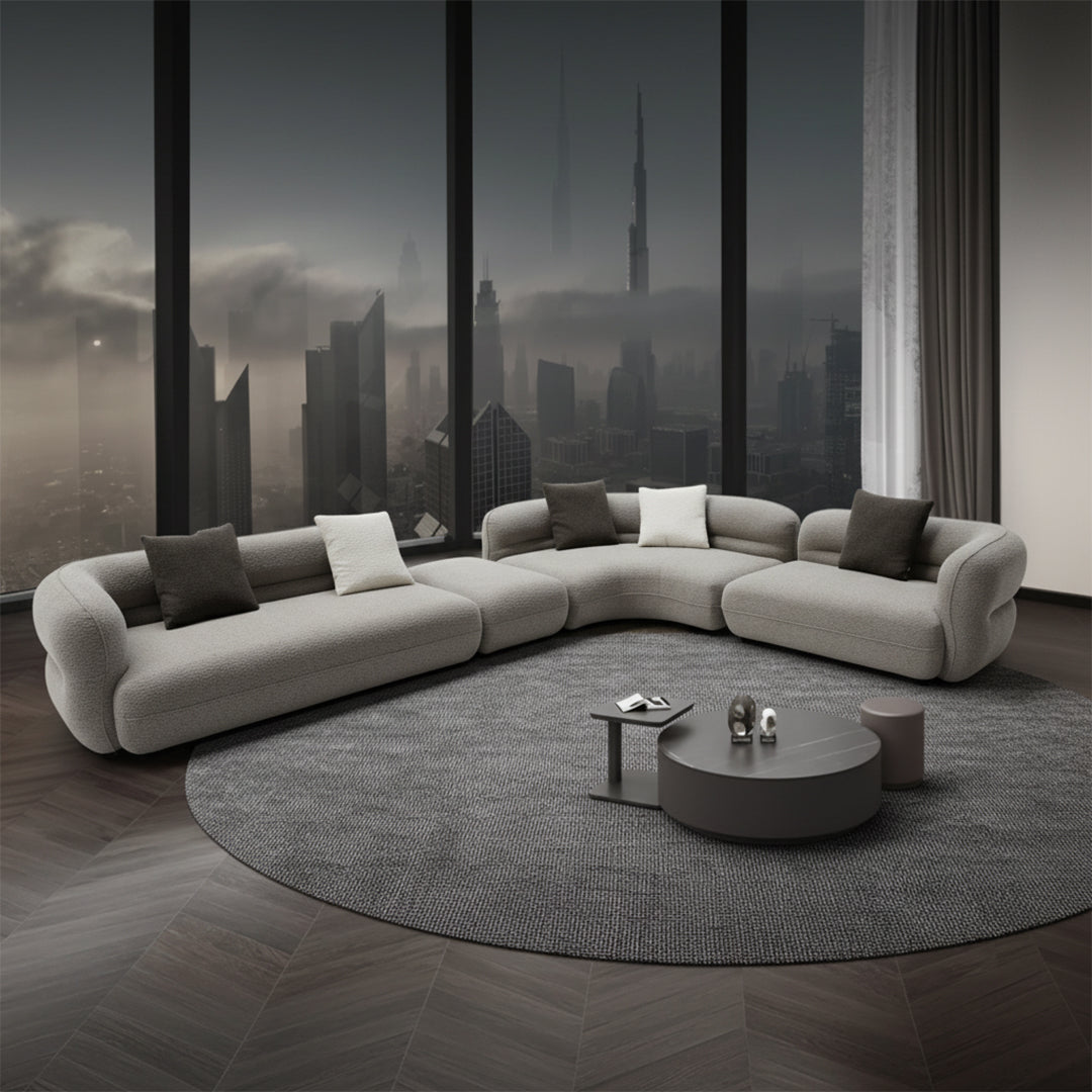 Cotton And Linen Fabric Sofa ISF-2133/1