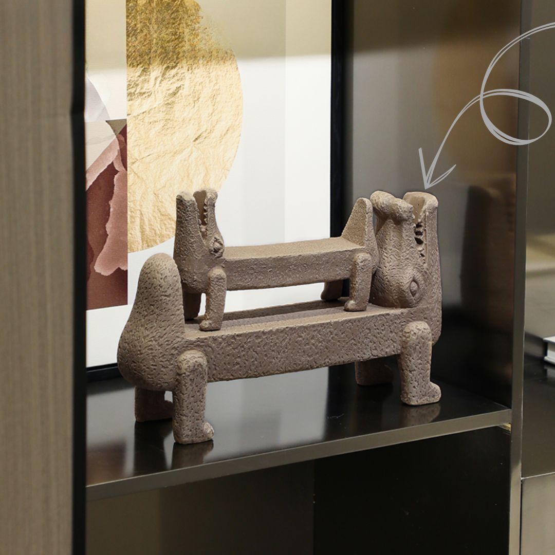 Crocodile Resin Ornament -A FF-SZ24063A -  Home Decor Figurines - ebarza Furniture UAE | Shop Modern Furniture in Abu Dhabi & Dubai - مفروشات ايبازرا في الامارات | تسوق اثاث عصري وديكورات مميزة في دبي وابوظبي