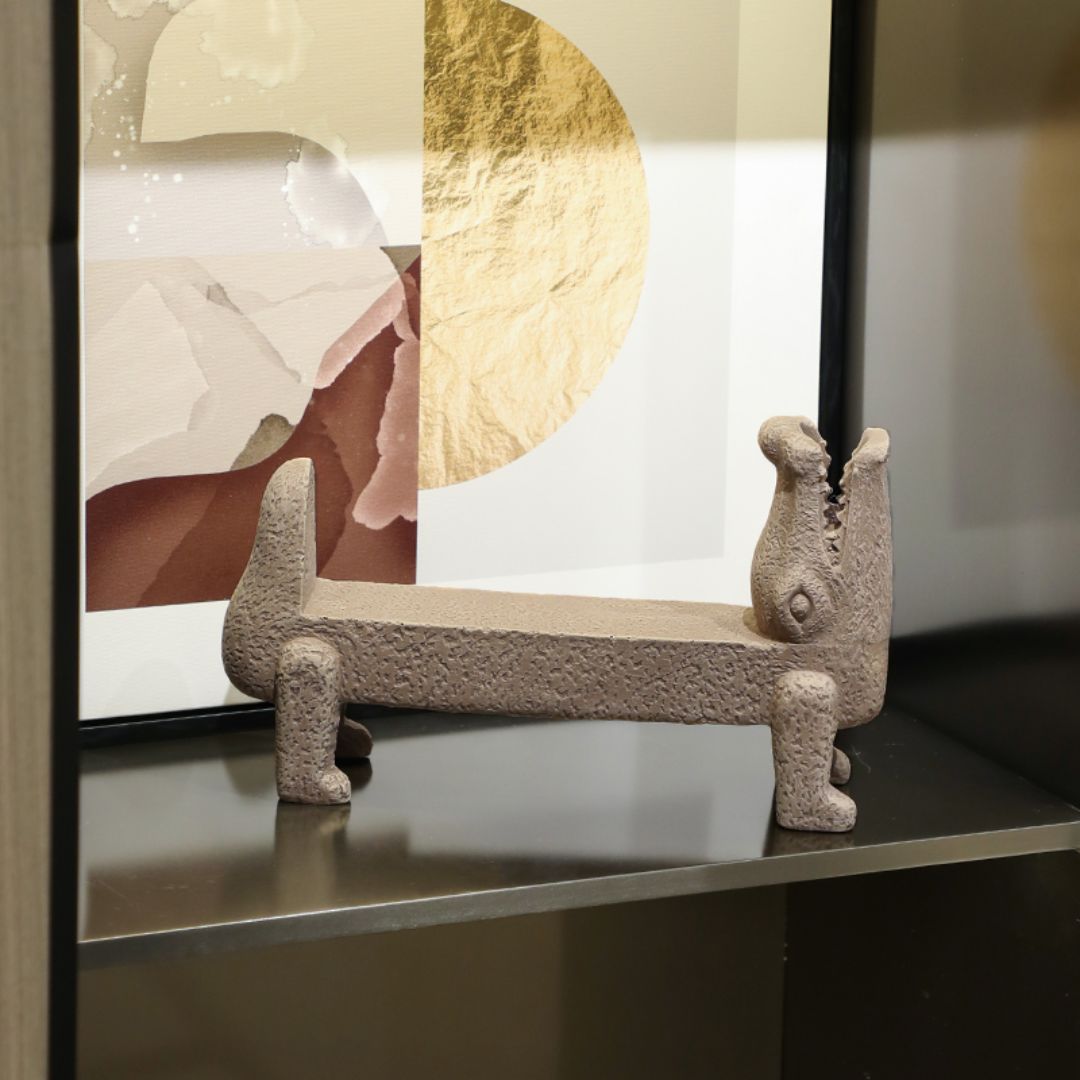 Crocodile Resin Ornament -A FF-SZ24063A -  Home Decor Figurines - ebarza Furniture UAE | Shop Modern Furniture in Abu Dhabi & Dubai - مفروشات ايبازرا في الامارات | تسوق اثاث عصري وديكورات مميزة في دبي وابوظبي