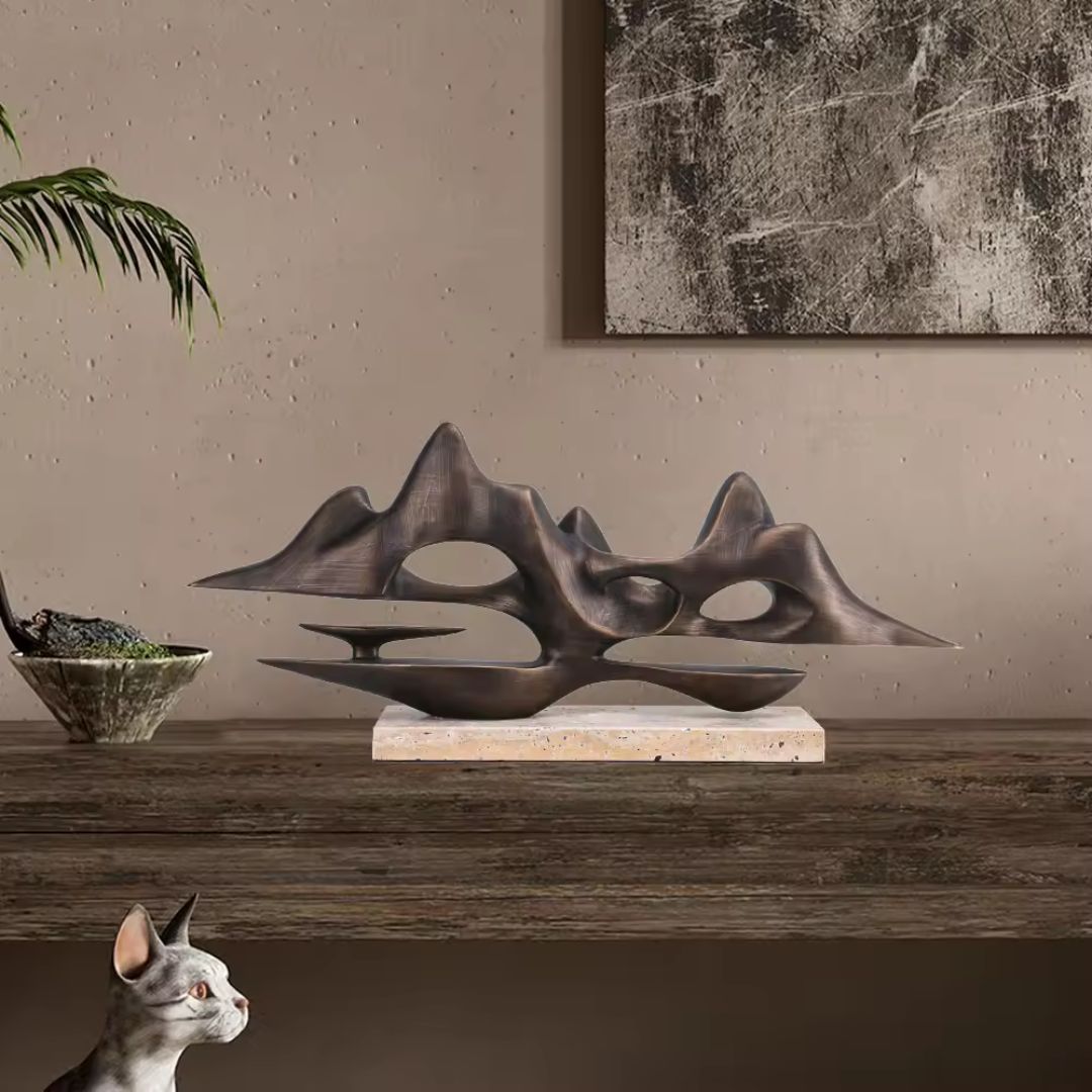 DESKTOP SCULPTURE B8061 -  Home Decor Figurines | تمثال حيوان الزرافة بالون الكروم - ebarza Furniture UAE | Shop Modern Furniture in Abu Dhabi & Dubai - مفروشات ايبازرا في الامارات | تسوق اثاث عصري وديكورات مميزة في دبي وابوظبي