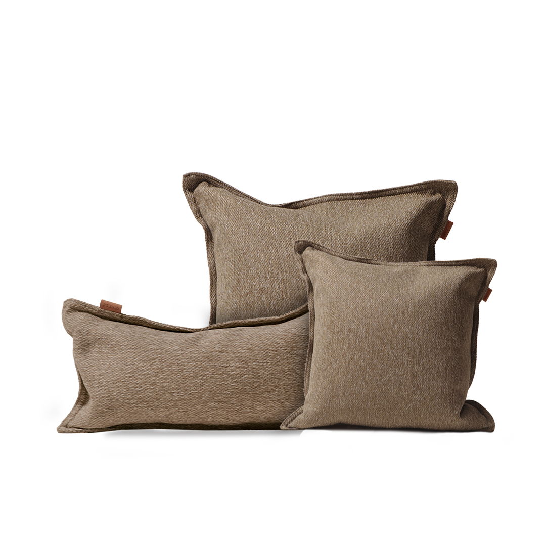 60*60 PILLOW With Zipper  -  Concha182-Brown