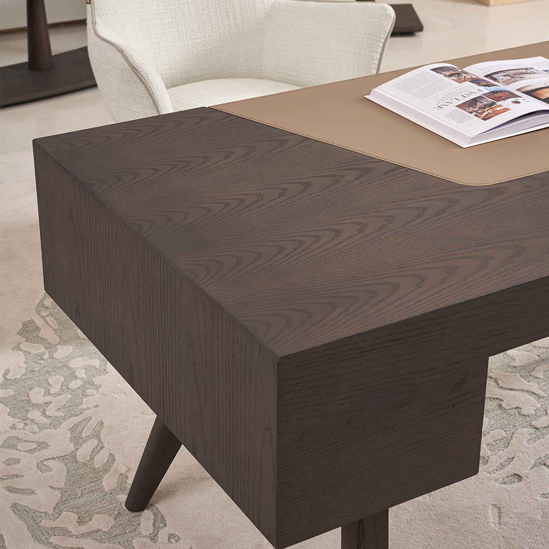 Desert Saddle Leather Office Desk BMBO-ST8026 -  Dressers - ebarza Furniture UAE | Shop Modern Furniture in Abu Dhabi & Dubai - مفروشات ايبازرا في الامارات | تسوق اثاث عصري وديكورات مميزة في دبي وابوظبي