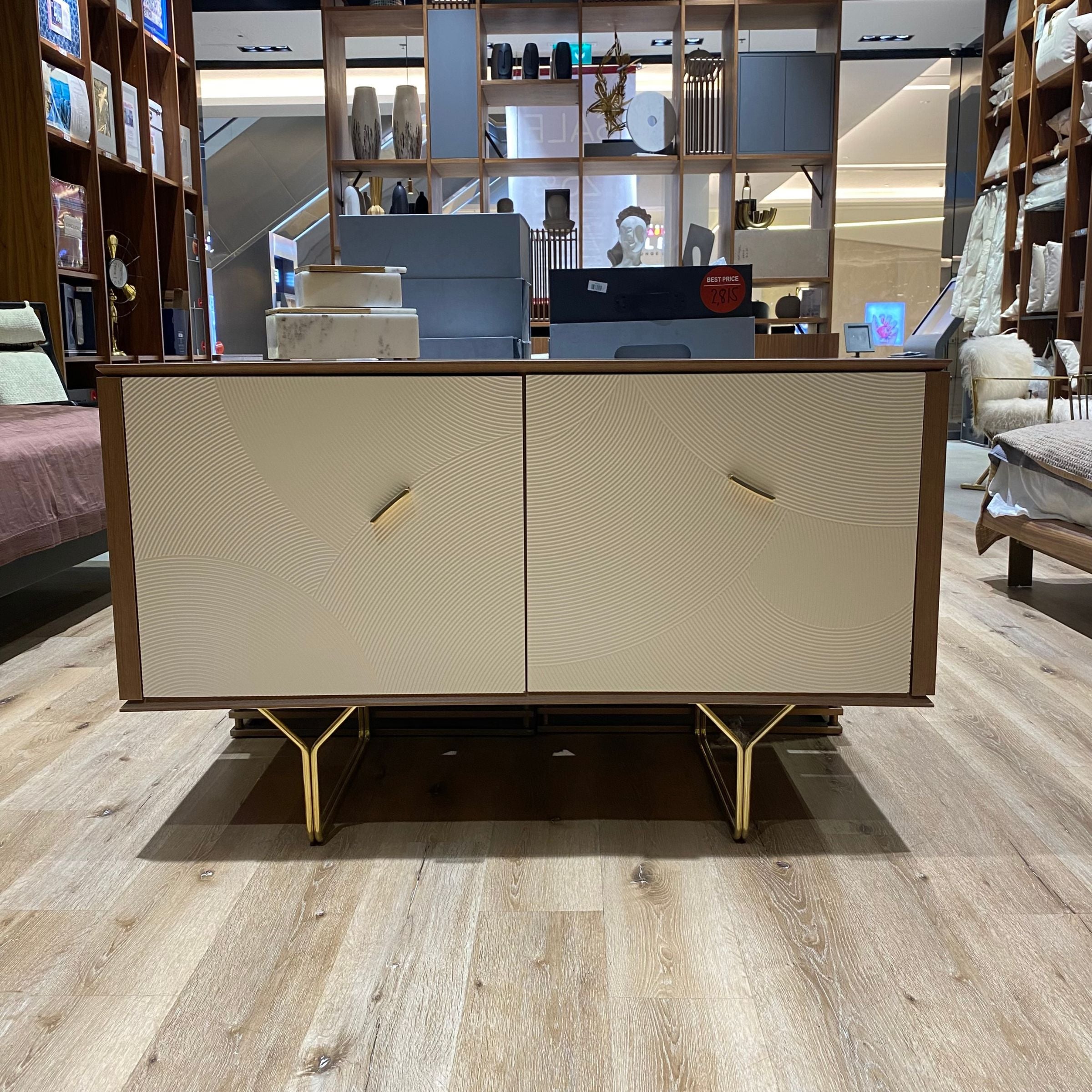 Display item - Pena Dresser And Mirror Pena002-DresserNakheel -  USED ITEM | قطعة من المعرض - بينا مضمد + مرآة - ebarza Furniture UAE | Shop Modern Furniture in Abu Dhabi & Dubai - مفروشات ايبازرا في الامارات | تسوق اثاث عصري وديكورات مميزة في دبي وابوظبي