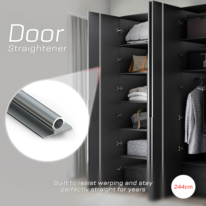 Gentleman Grey Aluminum Door Straightener ZC 1003 - L：244CM