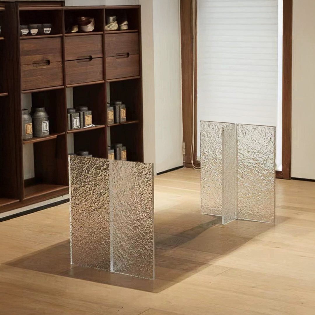 Acrylic T-Style Table Legs Transparent -  Table bases - ebarza Furniture UAE | Shop Modern Furniture in Abu Dhabi & Dubai - مفروشات ايبازرا في الامارات | تسوق اثاث عصري وديكورات مميزة في دبي وابوظبي