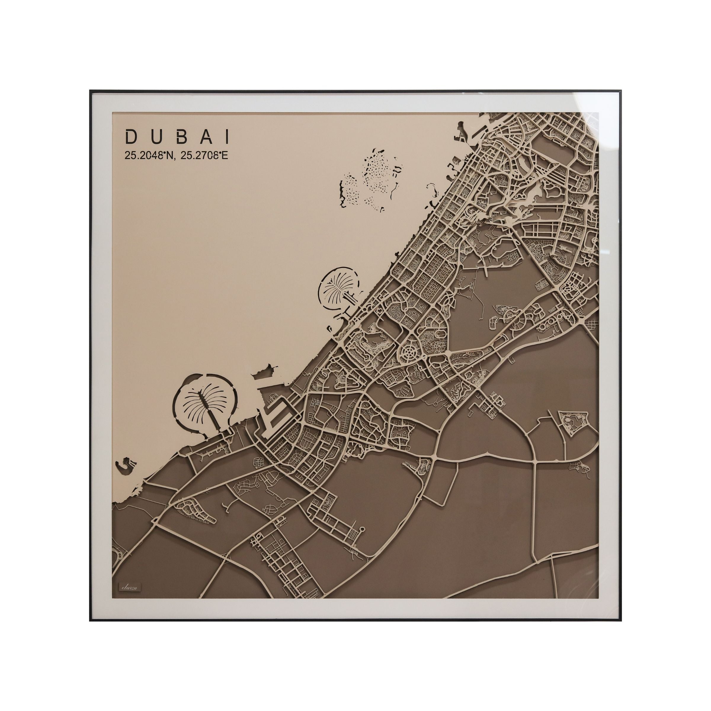 Pre Order 90 Days Delivery Dubai Map Handmade Painting W120*H120 cm 2309H0020-Dubai -  Paintings | الطلب المسبق والتسليم خلال 90 يومًا - خريطة دبي رسم يدوي 120*120سم - ebarza Furniture UAE | Shop Modern Furniture in Abu Dhabi & Dubai - مفروشات ايبازرا في الامارات | تسوق اثاث عصري وديكورات مميزة في دبي وابوظبي