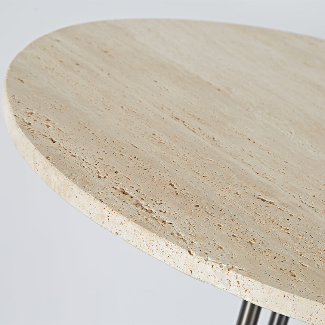 Elysian Travertine Bar Table JA043-D -  Bar Tables - ebarza Furniture UAE | Shop Modern Furniture in Abu Dhabi & Dubai - مفروشات ايبازرا في الامارات | تسوق اثاث عصري وديكورات مميزة في دبي وابوظبي