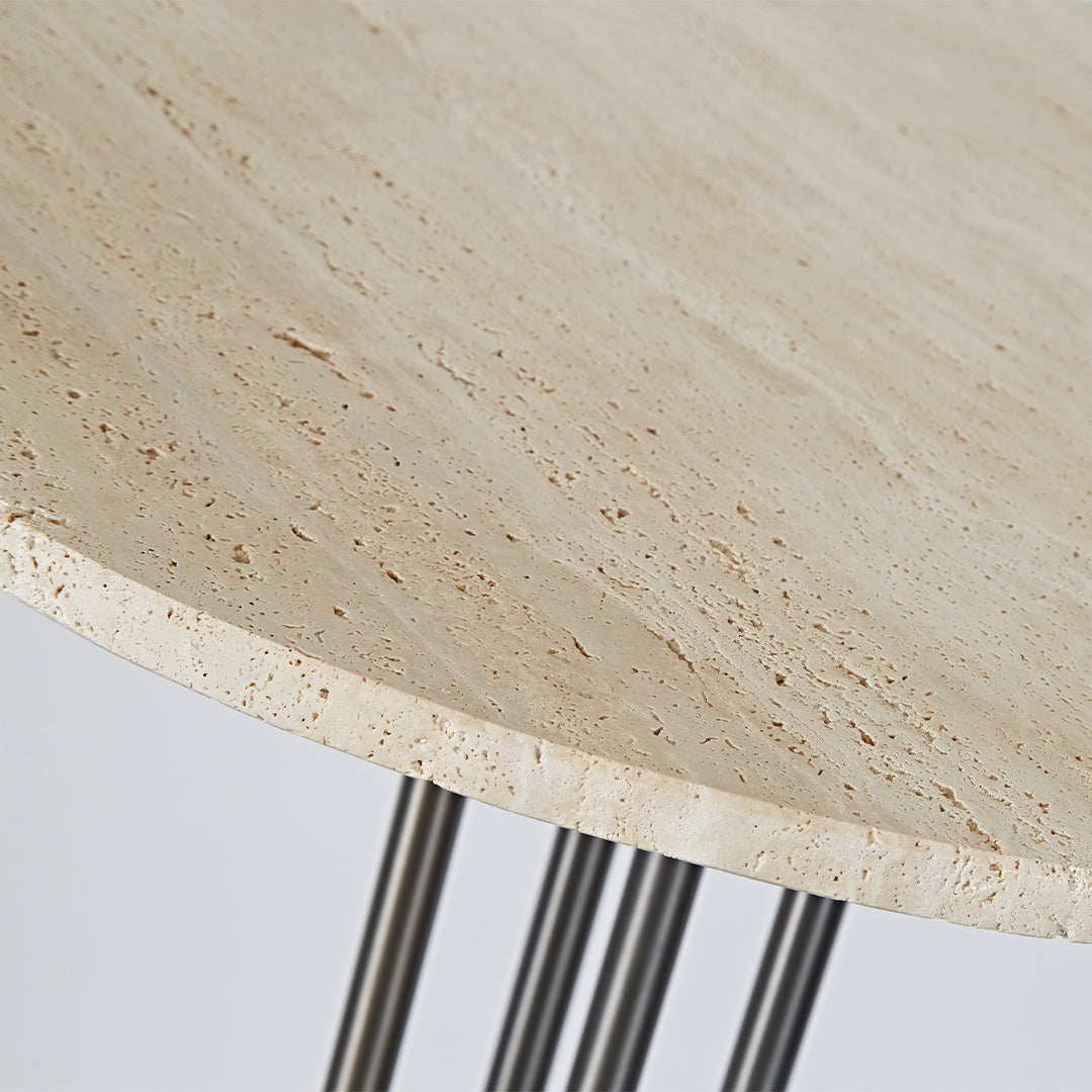 Elysian Travertine Bar Table JA043-D -  Bar Tables - ebarza Furniture UAE | Shop Modern Furniture in Abu Dhabi & Dubai - مفروشات ايبازرا في الامارات | تسوق اثاث عصري وديكورات مميزة في دبي وابوظبي