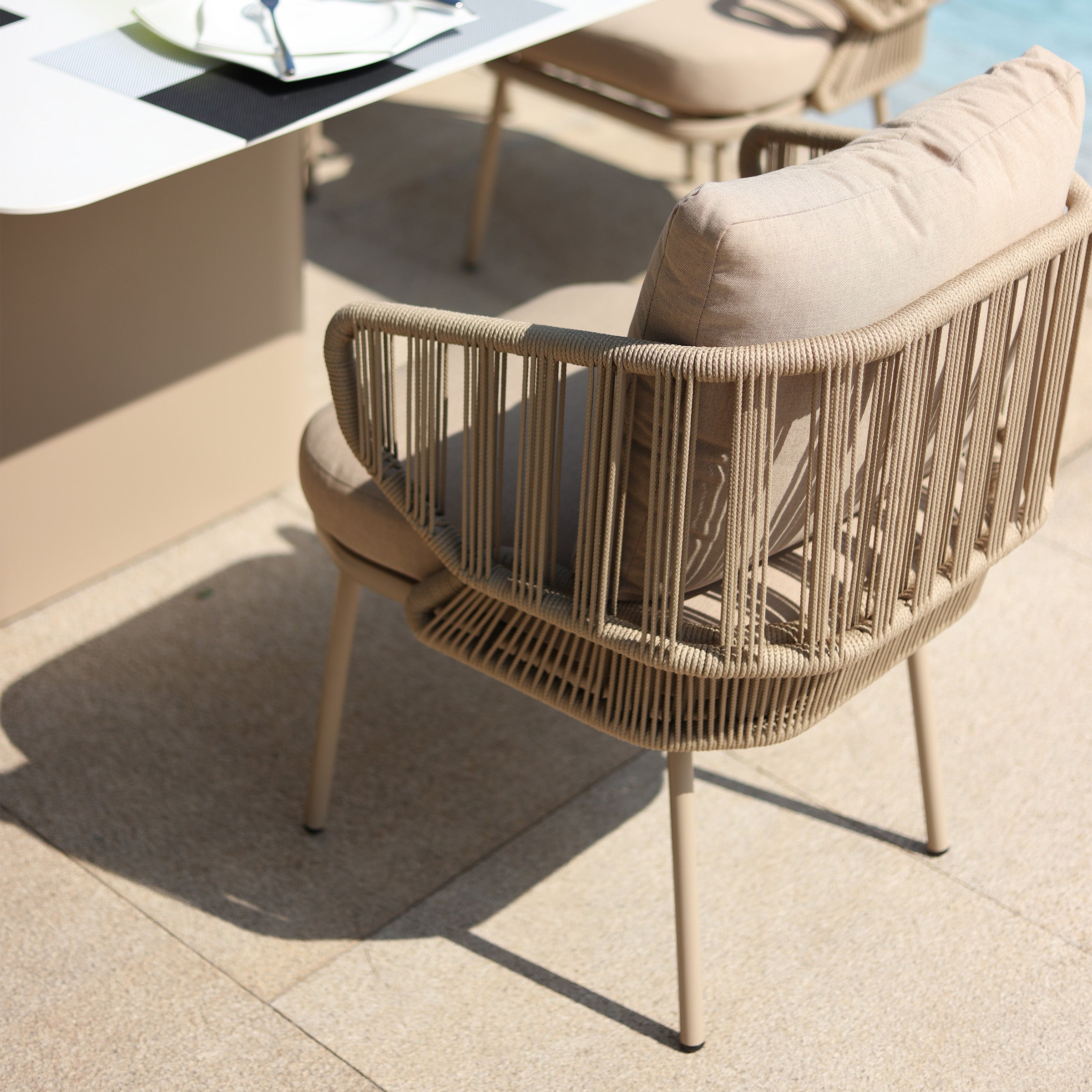 Embrace Outdoor Dining Chair MYX-DC1040 -  Outdoor Chairs | كرسي طعام خارجي من امبريس - ebarza Furniture UAE | Shop Modern Furniture in Abu Dhabi & Dubai - مفروشات ايبازرا في الامارات | تسوق اثاث عصري وديكورات مميزة في دبي وابوظبي