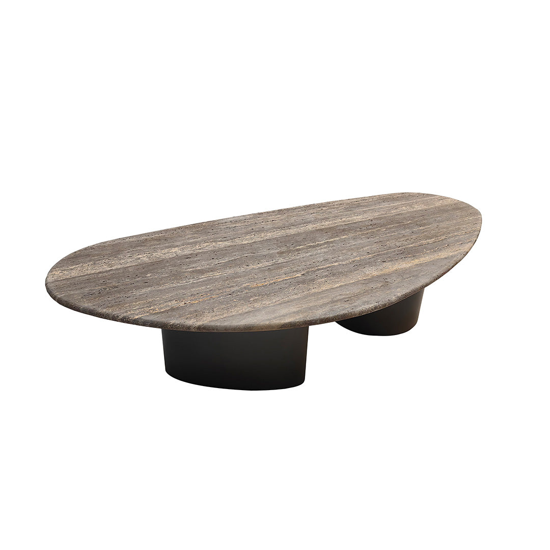 Ephesus Travertine Coffee Table - EB03CT -  Coffee Tables - ebarza Furniture UAE | Shop Modern Furniture in Abu Dhabi & Dubai - مفروشات ايبازرا في الامارات | تسوق اثاث عصري وديكورات مميزة في دبي وابوظبي