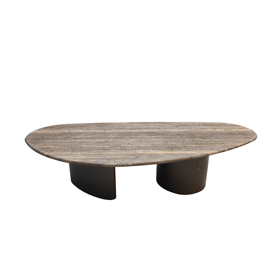 Ephesus Travertine Coffee Table - EB03CT -  Coffee Tables - ebarza Furniture UAE | Shop Modern Furniture in Abu Dhabi & Dubai - مفروشات ايبازرا في الامارات | تسوق اثاث عصري وديكورات مميزة في دبي وابوظبي