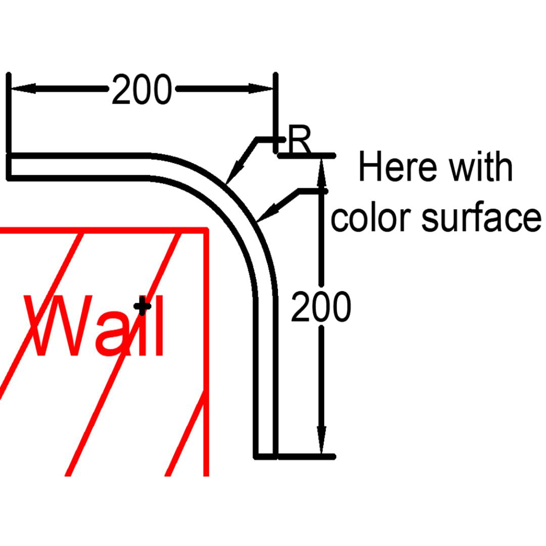 R200 (10cm) External Corner Skirting Accessories - Black - PR0016 -  wall-panels-profiles - ebarza Furniture UAE | Shop Modern Furniture in Abu Dhabi & Dubai - مفروشات ايبازرا في الامارات | تسوق اثاث عصري وديكورات مميزة في دبي وابوظبي