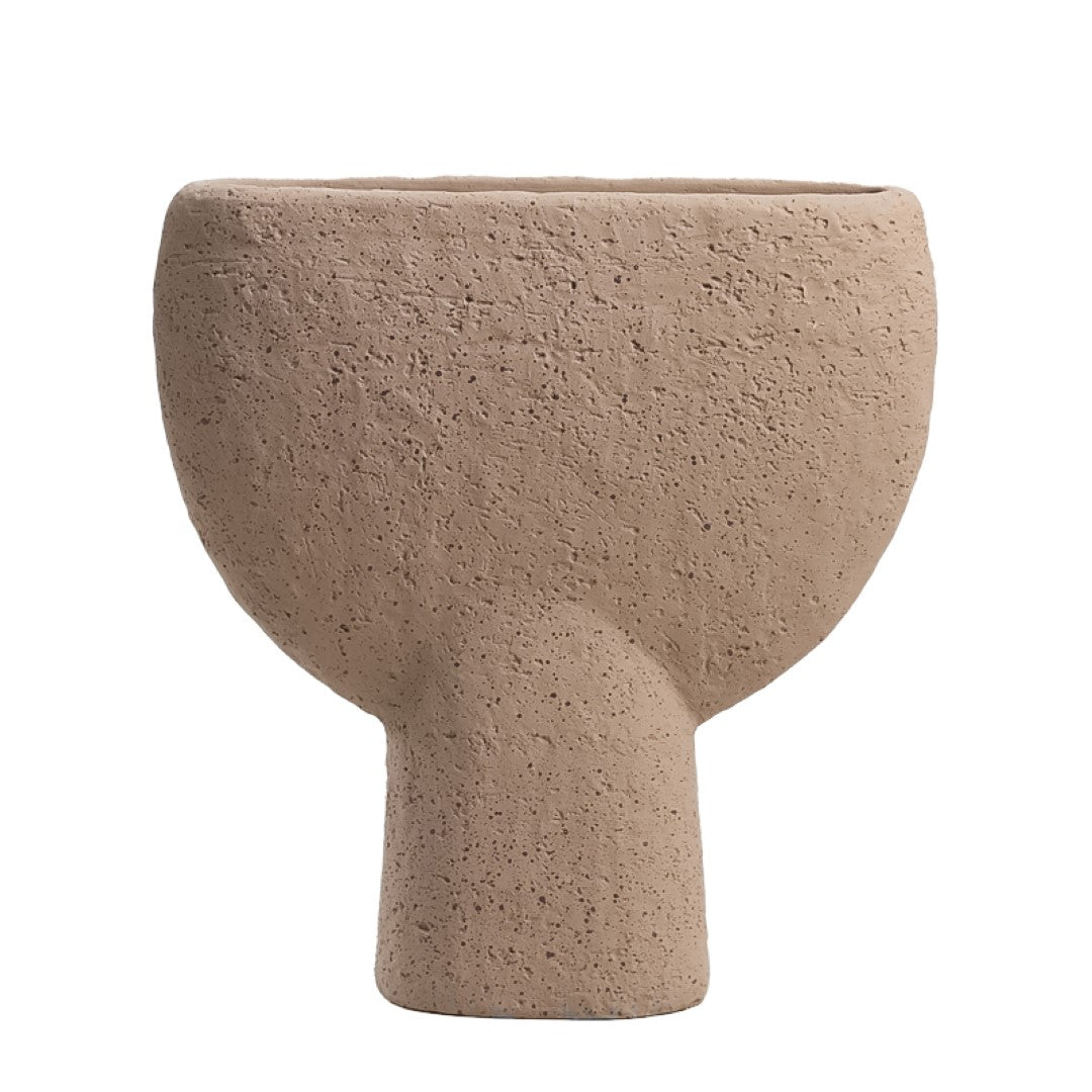 Flat Bell Vase-A FF-SN24024A -  Vases - ebarza Furniture UAE | Shop Modern Furniture in Abu Dhabi & Dubai - مفروشات ايبازرا في الامارات | تسوق اثاث عصري وديكورات مميزة في دبي وابوظبي