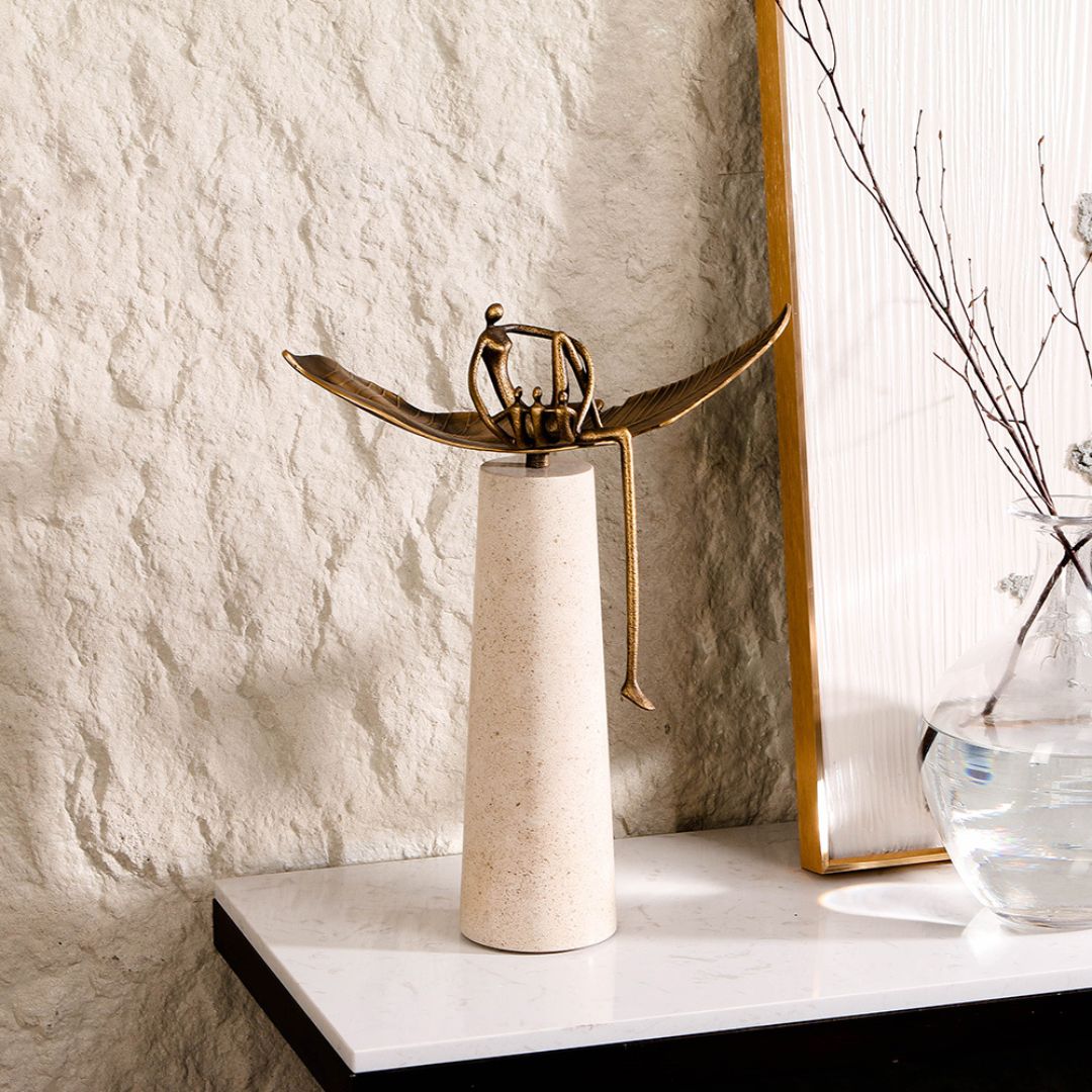 Family Harmony Sculpture KA4127 -  Home Decor Figurines - ebarza Furniture UAE | Shop Modern Furniture in Abu Dhabi & Dubai - مفروشات ايبازرا في الامارات | تسوق اثاث عصري وديكورات مميزة في دبي وابوظبي