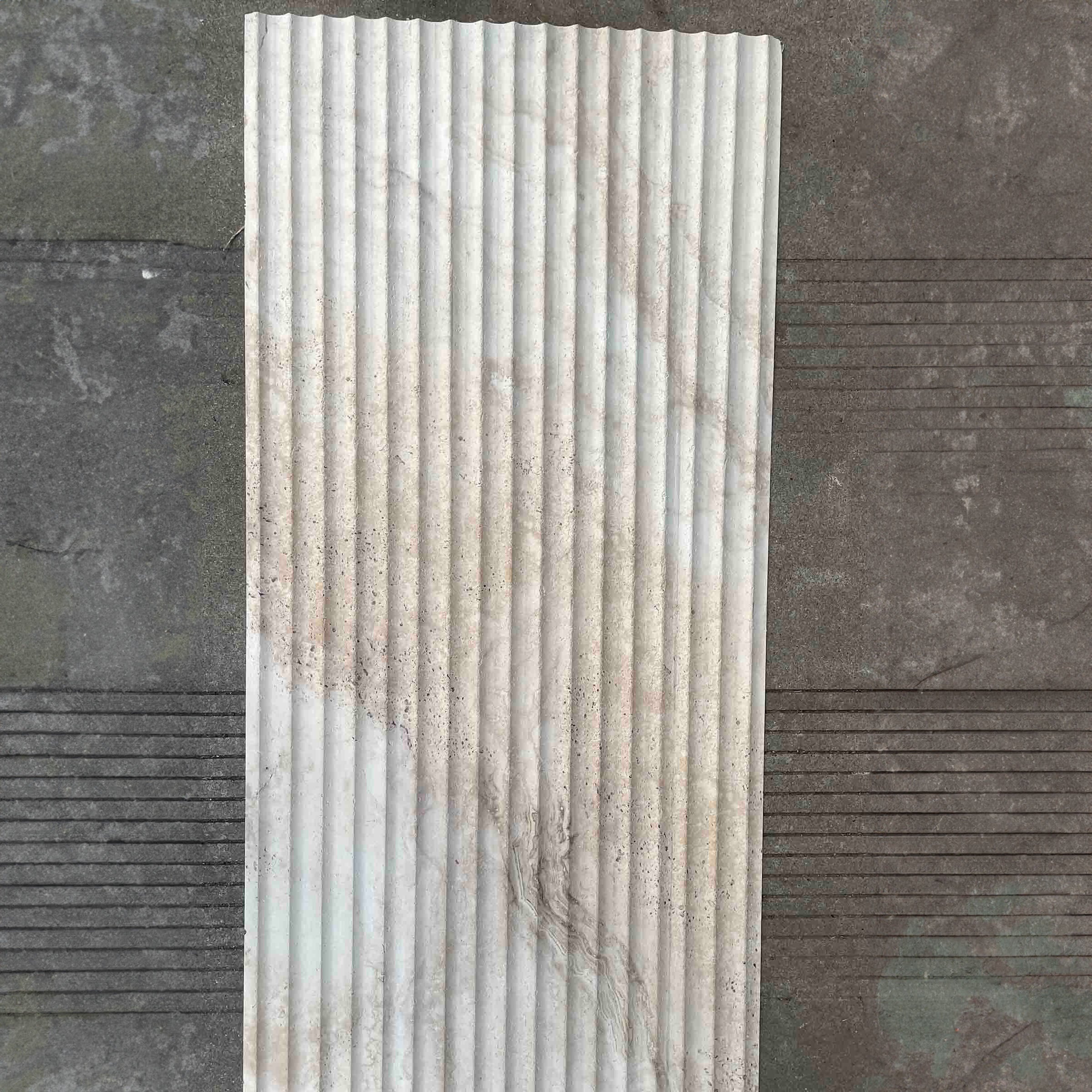 Pre-order for 75 Days Delivery - Flex Stone Cladding Dolomitic Marble Pillar Brownish yellow 280×60 cm -  Wall Panels | الطلب المسبق لمدة 75 يومًا - تكسية حجر فليكس عمود رخام دولوميت أصفر بني 280×60 سم - ebarza Furniture UAE | Shop Modern Furniture in Abu Dhabi & Dubai - مفروشات ايبازرا في الامارات | تسوق اثاث عصري وديكورات مميزة في دبي وابوظبي