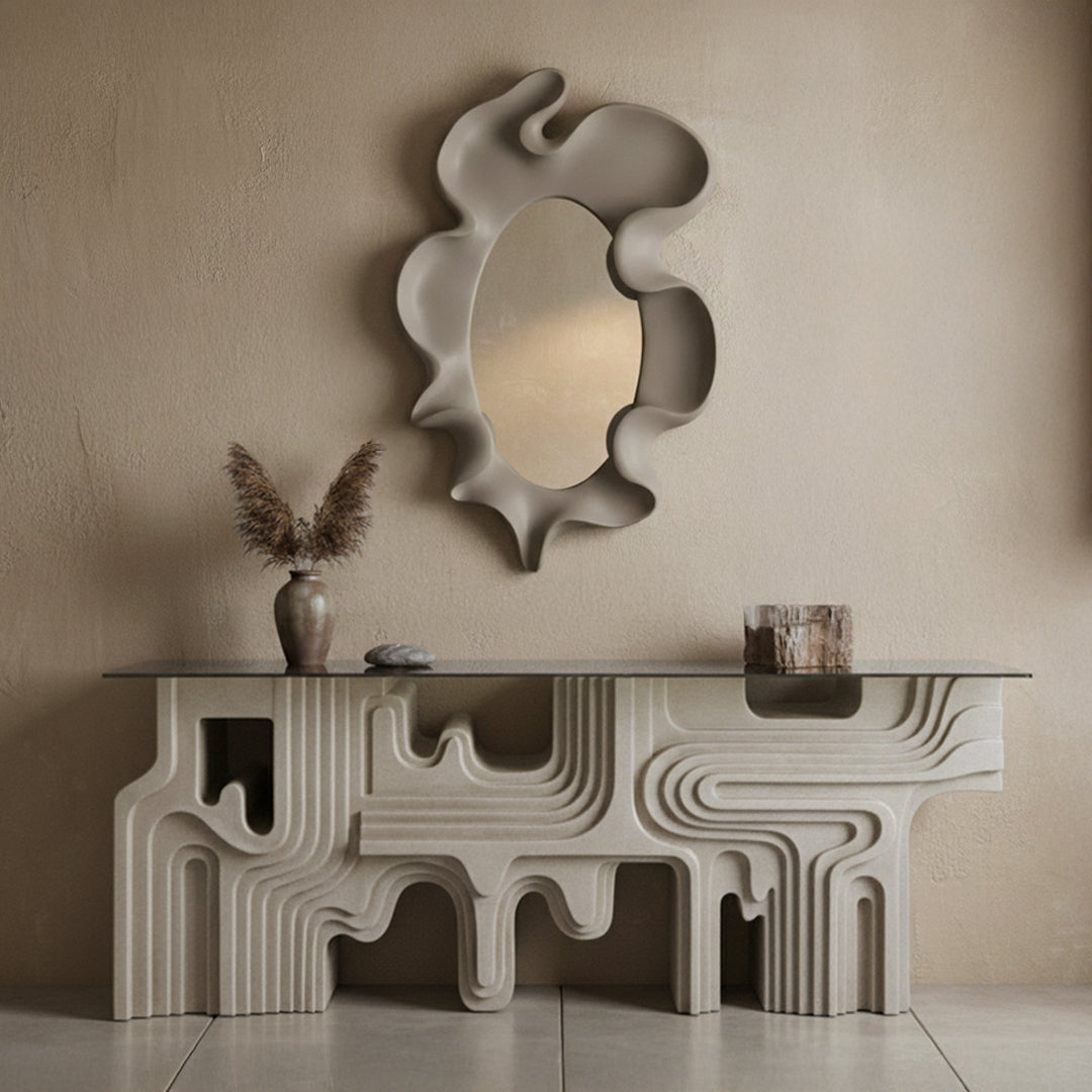 Rhapsody Console Table PC-4009-01 - Cream -  Consoles - ebarza Furniture UAE | Shop Modern Furniture in Abu Dhabi & Dubai - مفروشات ايبازرا في الامارات | تسوق اثاث عصري وديكورات مميزة في دبي وابوظبي