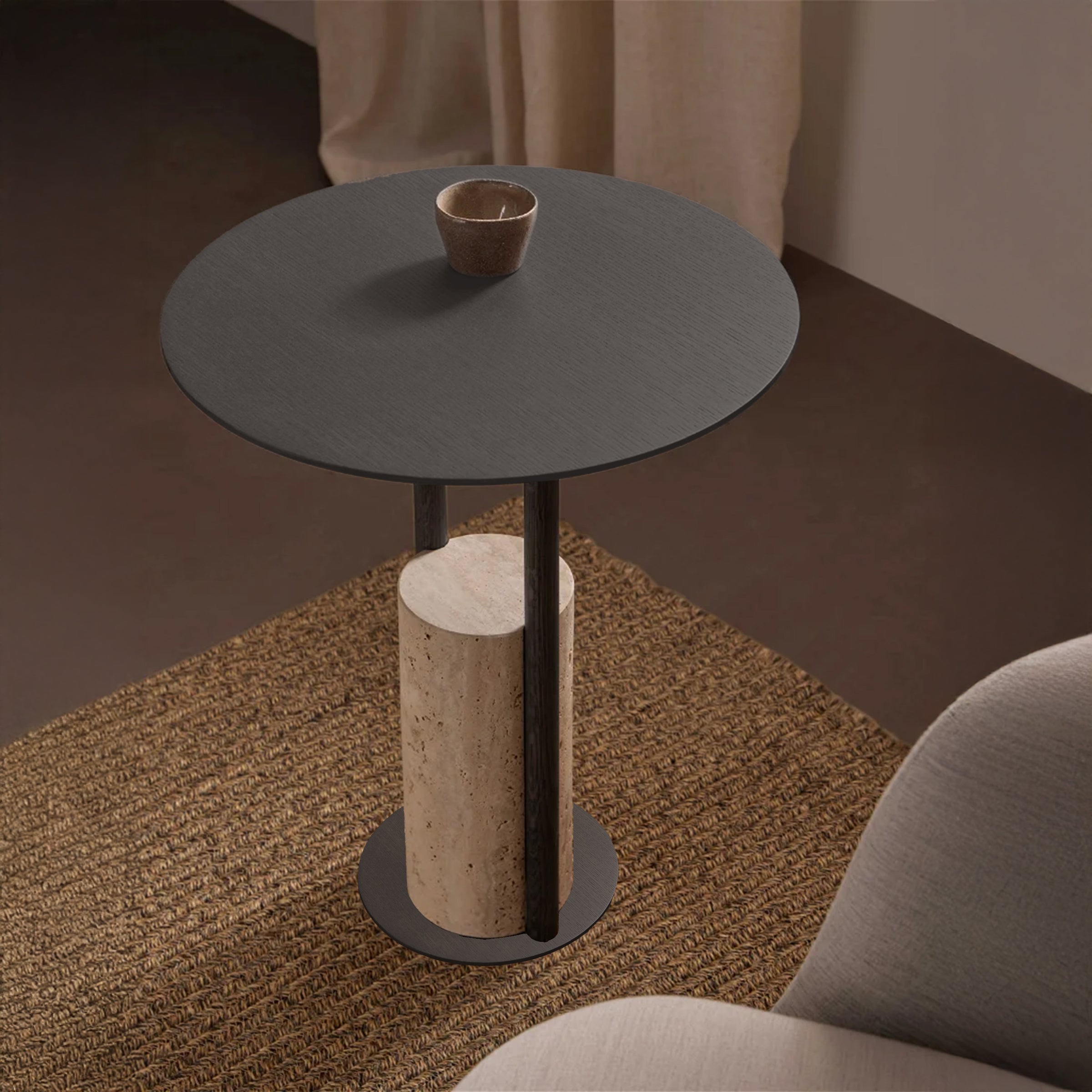 Black Top Coffee Table JA052