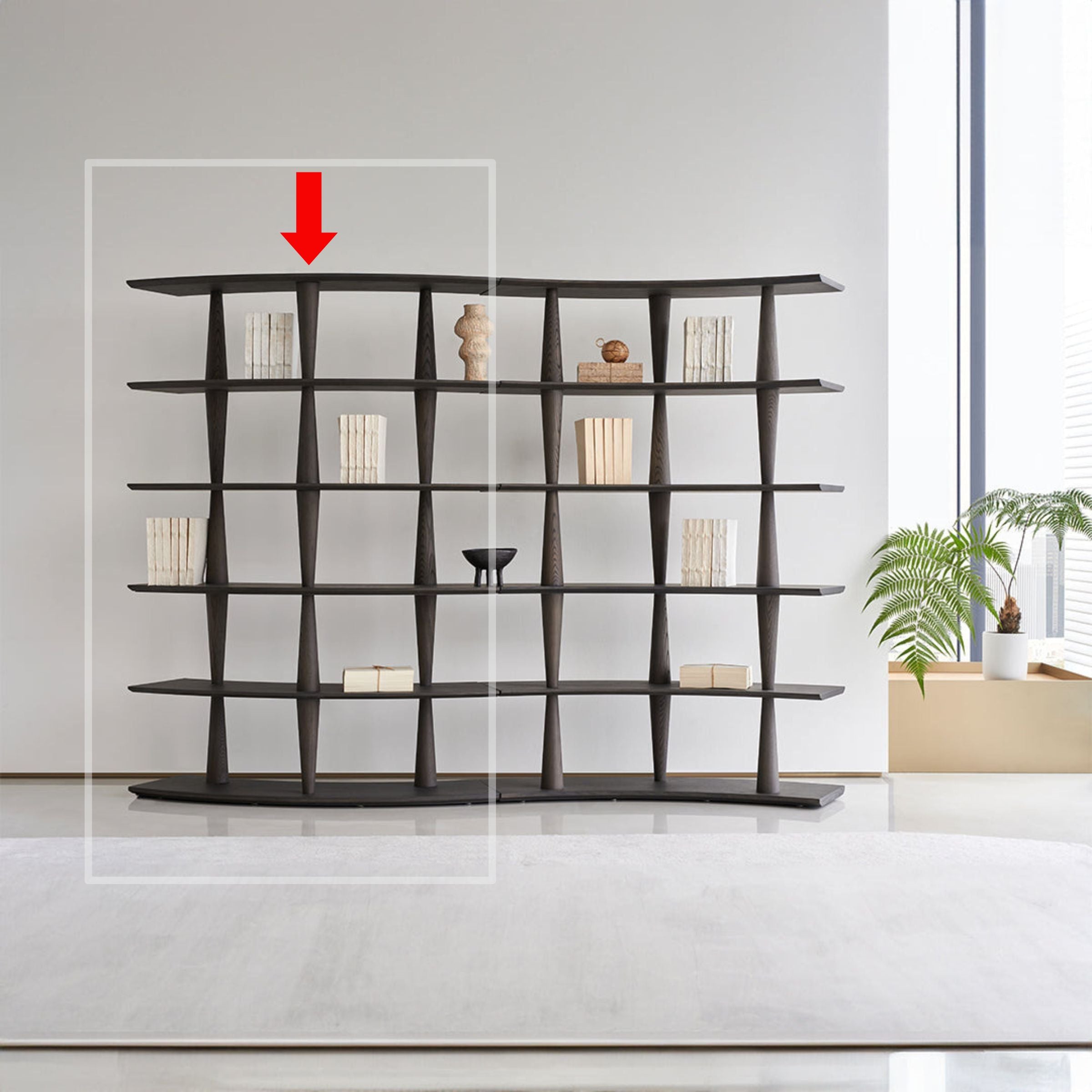 Nexus Shelf Ash Wood Italian Grey - BMS-SJ-517 -  Shelves - ebarza Furniture UAE | Shop Modern Furniture in Abu Dhabi & Dubai - مفروشات ايبازرا في الامارات | تسوق اثاث عصري وديكورات مميزة في دبي وابوظبي