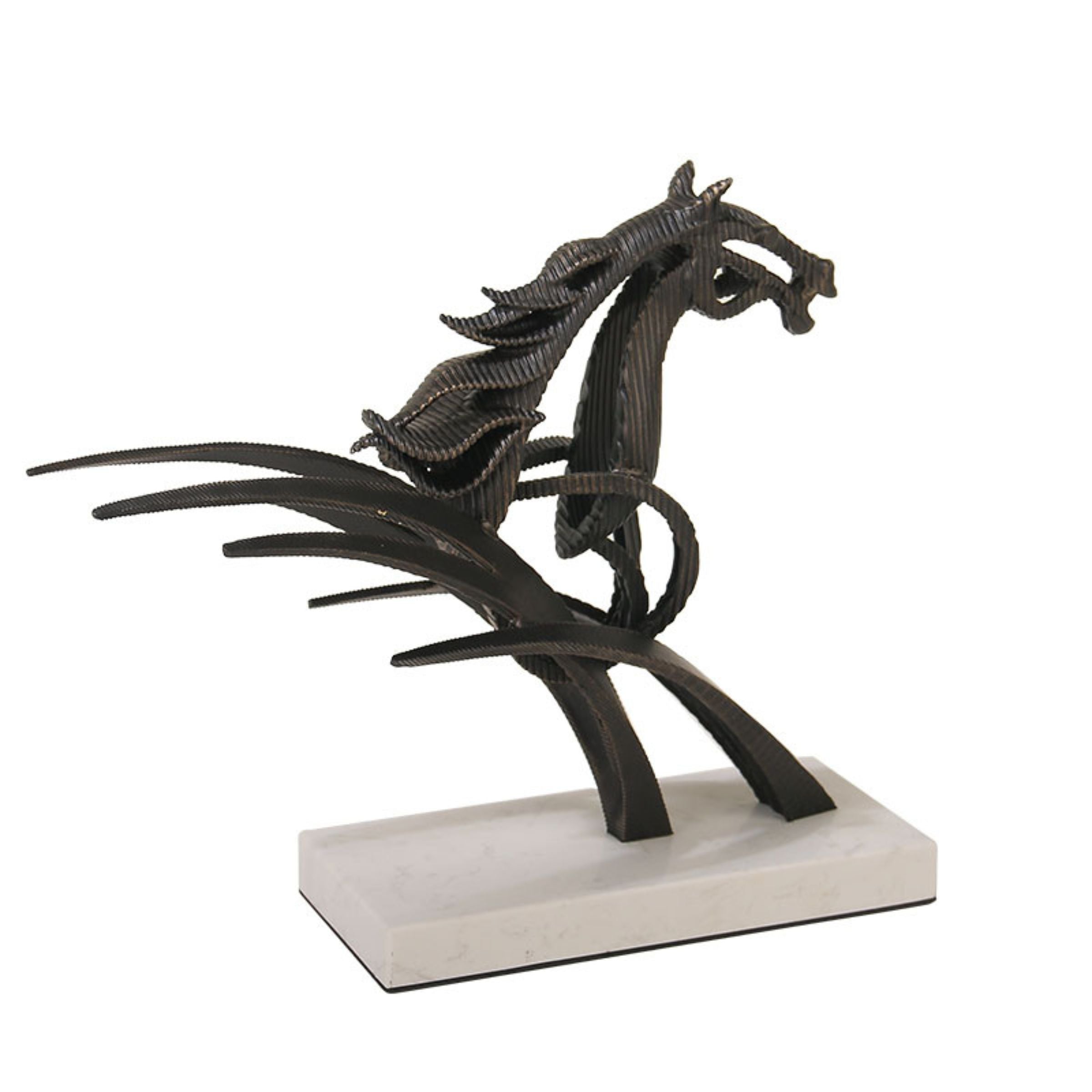 Pre Order 25 Days Delivery  - GALLOPING HORSE STATUE  H1855S -  Home Decor Figurines | الطلب المسبق التسليم خلال 60 يومًا - تمثال الحصان الراكض - ebarza Furniture UAE | Shop Modern Furniture in Abu Dhabi & Dubai - مفروشات ايبازرا في الامارات | تسوق اثاث عصري وديكورات مميزة في دبي وابوظبي