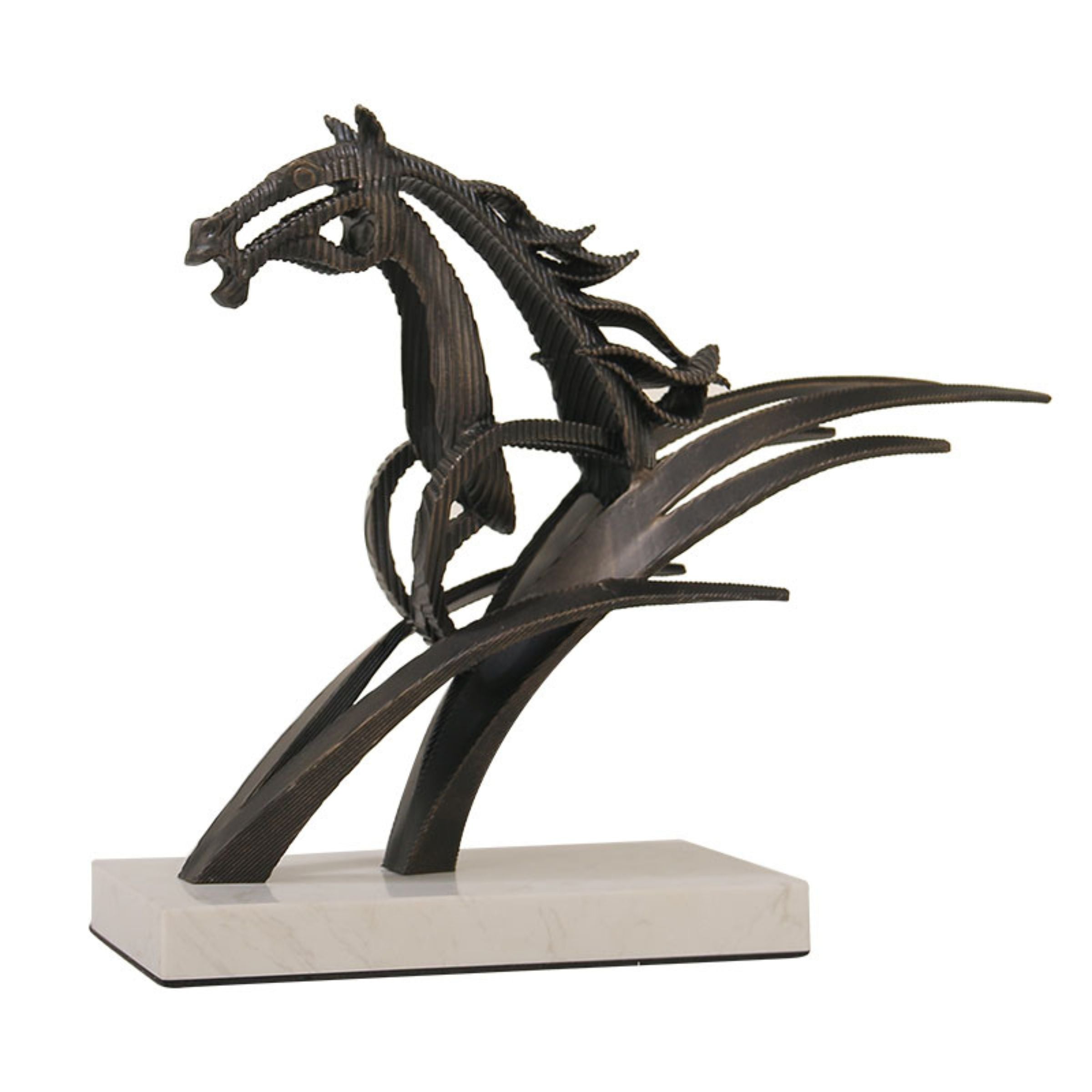 Pre Order 25 Days Delivery  - GALLOPING HORSE STATUE  H1855S -  Home Decor Figurines | الطلب المسبق التسليم خلال 60 يومًا - تمثال الحصان الراكض - ebarza Furniture UAE | Shop Modern Furniture in Abu Dhabi & Dubai - مفروشات ايبازرا في الامارات | تسوق اثاث عصري وديكورات مميزة في دبي وابوظبي