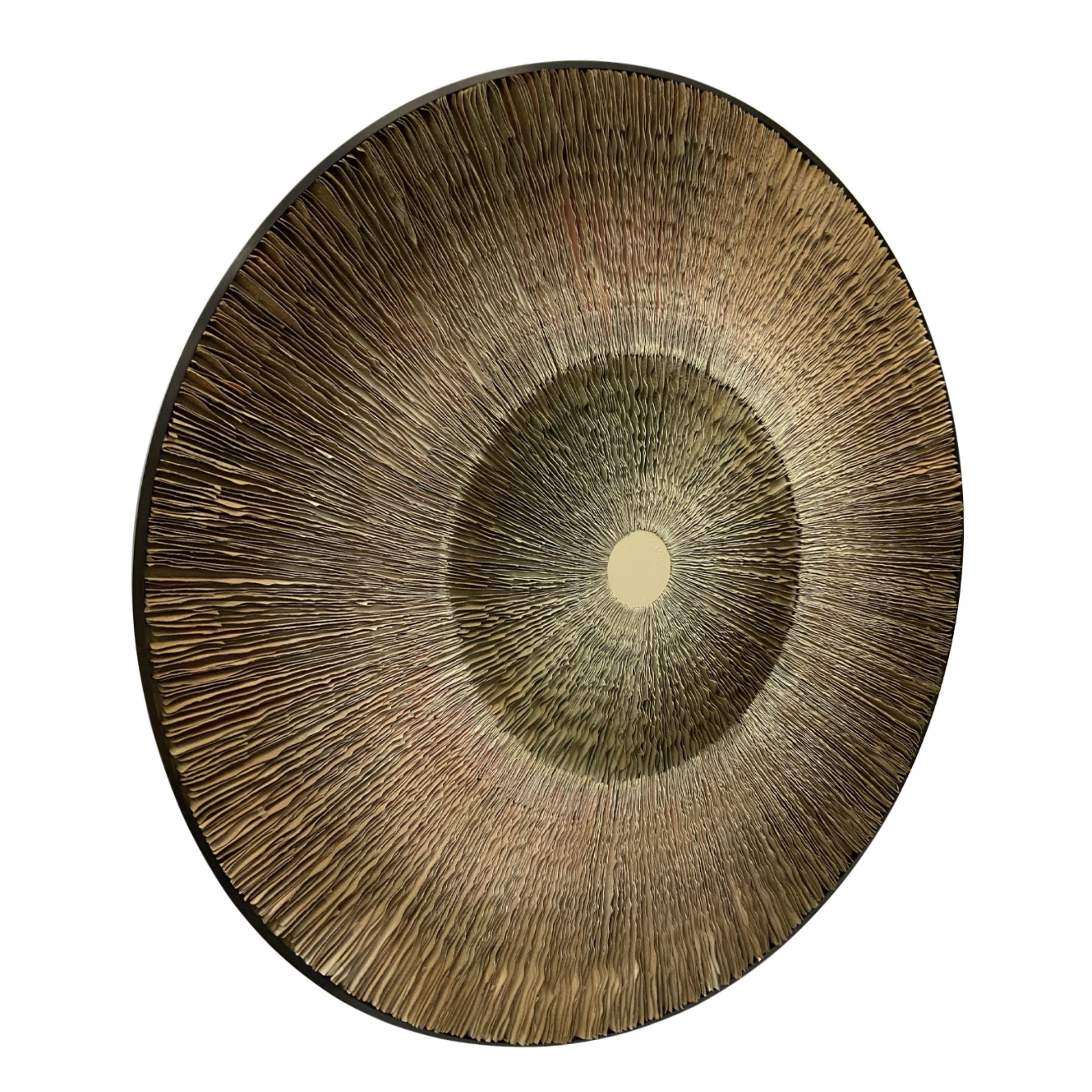 Pre Order 25 Days Delivery - Handmade Paper Artwork Painting 120 Cm Diameter PCA-004 -  Paintings | اطلب مسبقًا التسليم خلال 60 يومًا - لوحة فنية مصنوعة يدوياً من الورق بقطر 120 سم - ebarza Furniture UAE | Shop Modern Furniture in Abu Dhabi & Dubai - مفروشات ايبازرا في الامارات | تسوق اثاث عصري وديكورات مميزة في دبي وابوظبي