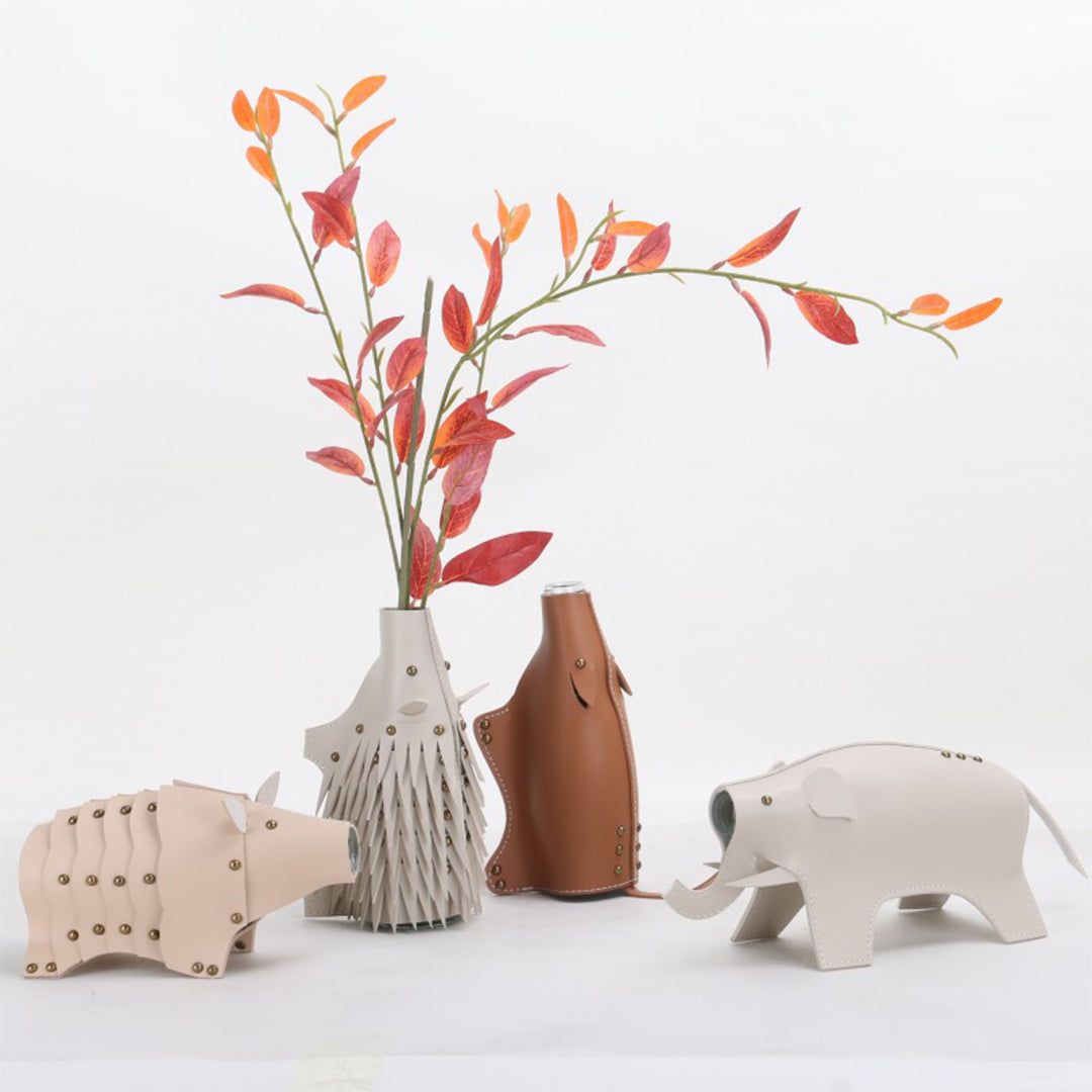 Elephant Vase/Sculpture KB3022 -  Vases - ebarza Furniture UAE | Shop Modern Furniture in Abu Dhabi & Dubai - مفروشات ايبازرا في الامارات | تسوق اثاث عصري وديكورات مميزة في دبي وابوظبي