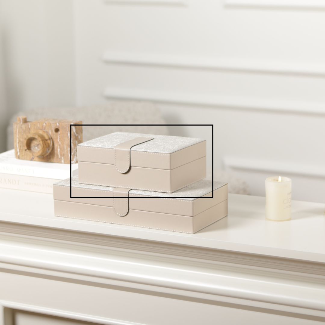 Pre-order 15 Days Delivery Hinged Leather Jewellery Box-S KD5025AS